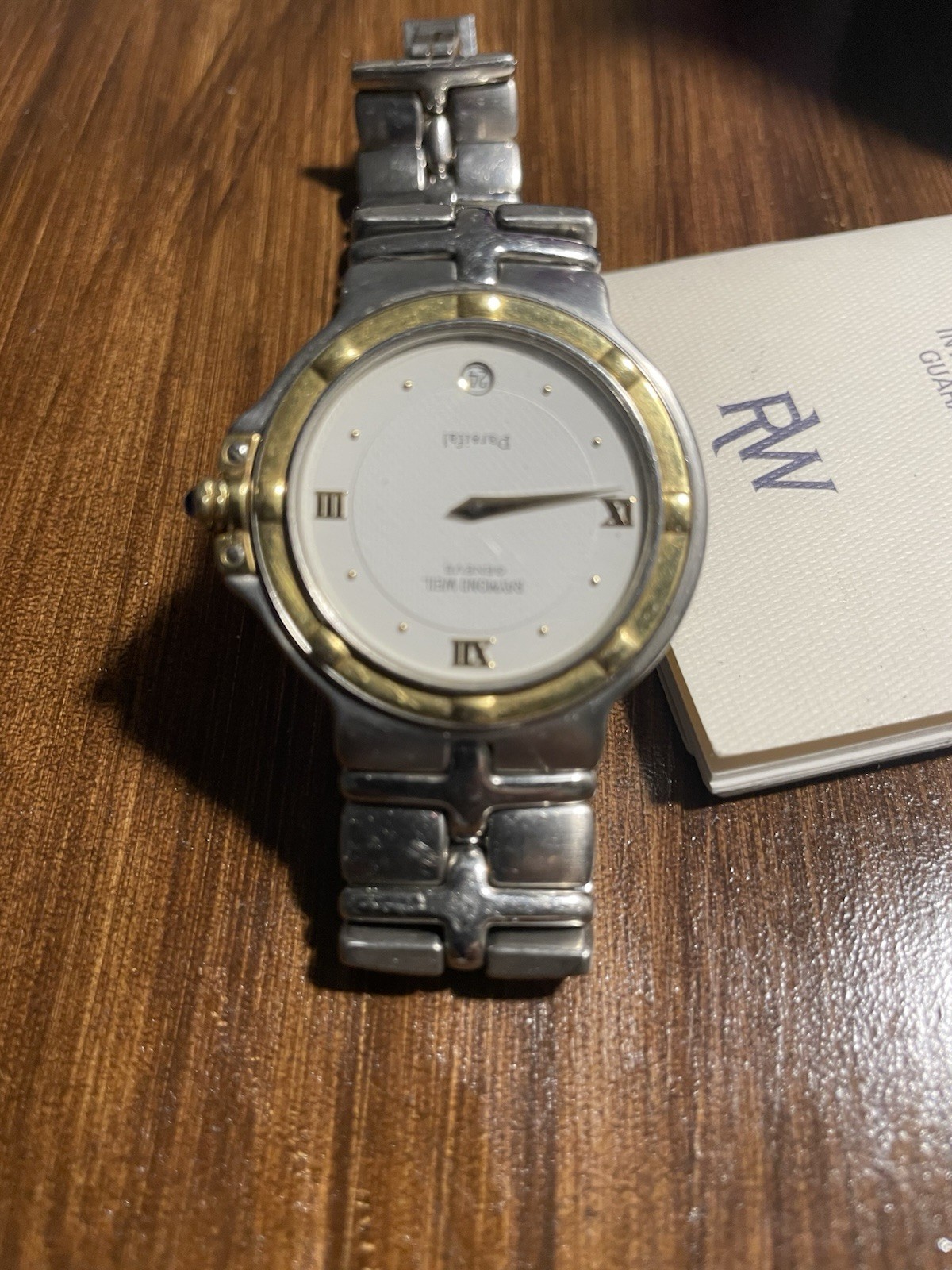 Raymond Weil 5560 Tango Collection S/S Men’s Watch 36mm , gold color bezel