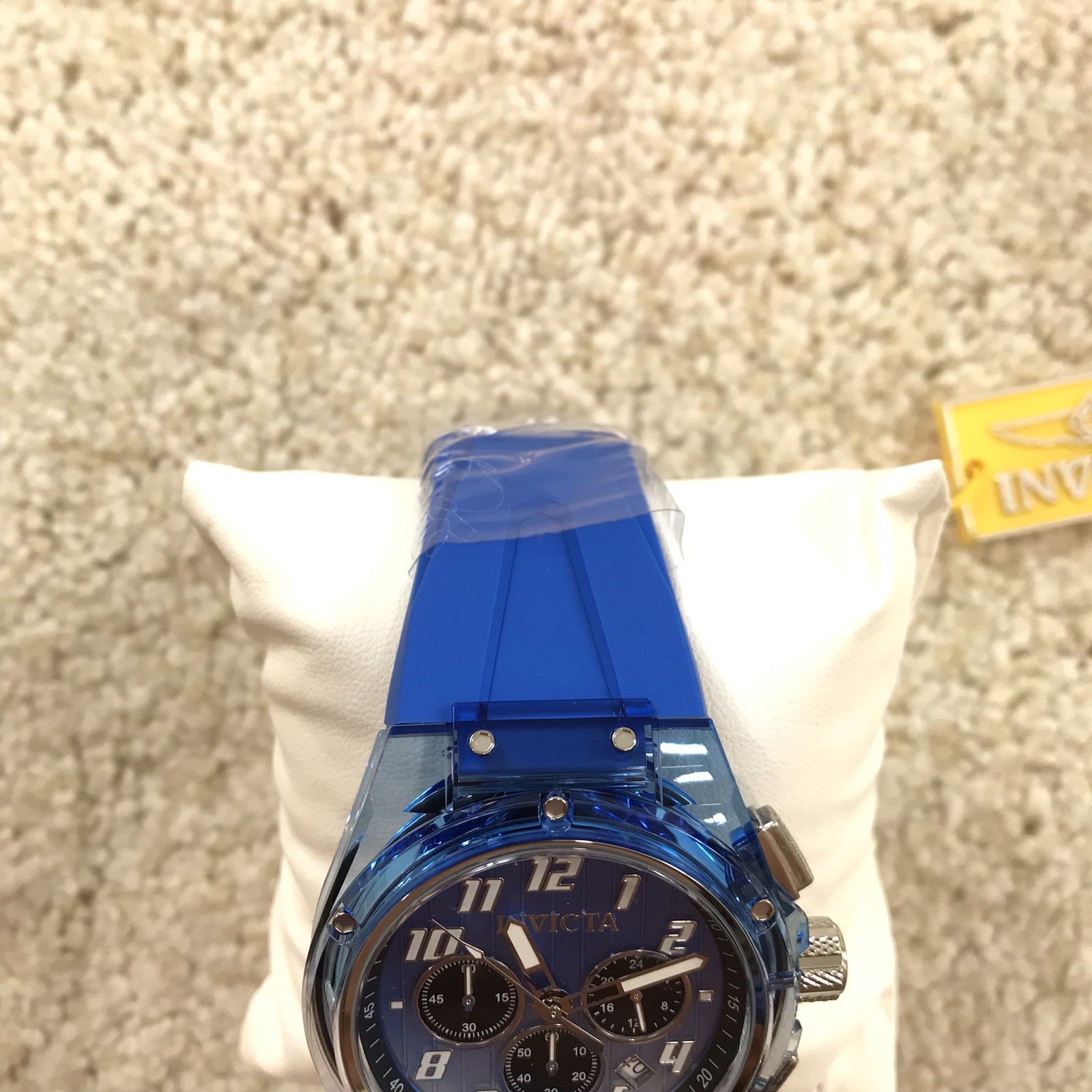 Invicta S1 Rally Prism Color Flip Mens Watch 44mm Blue and Clear Chrono 47350