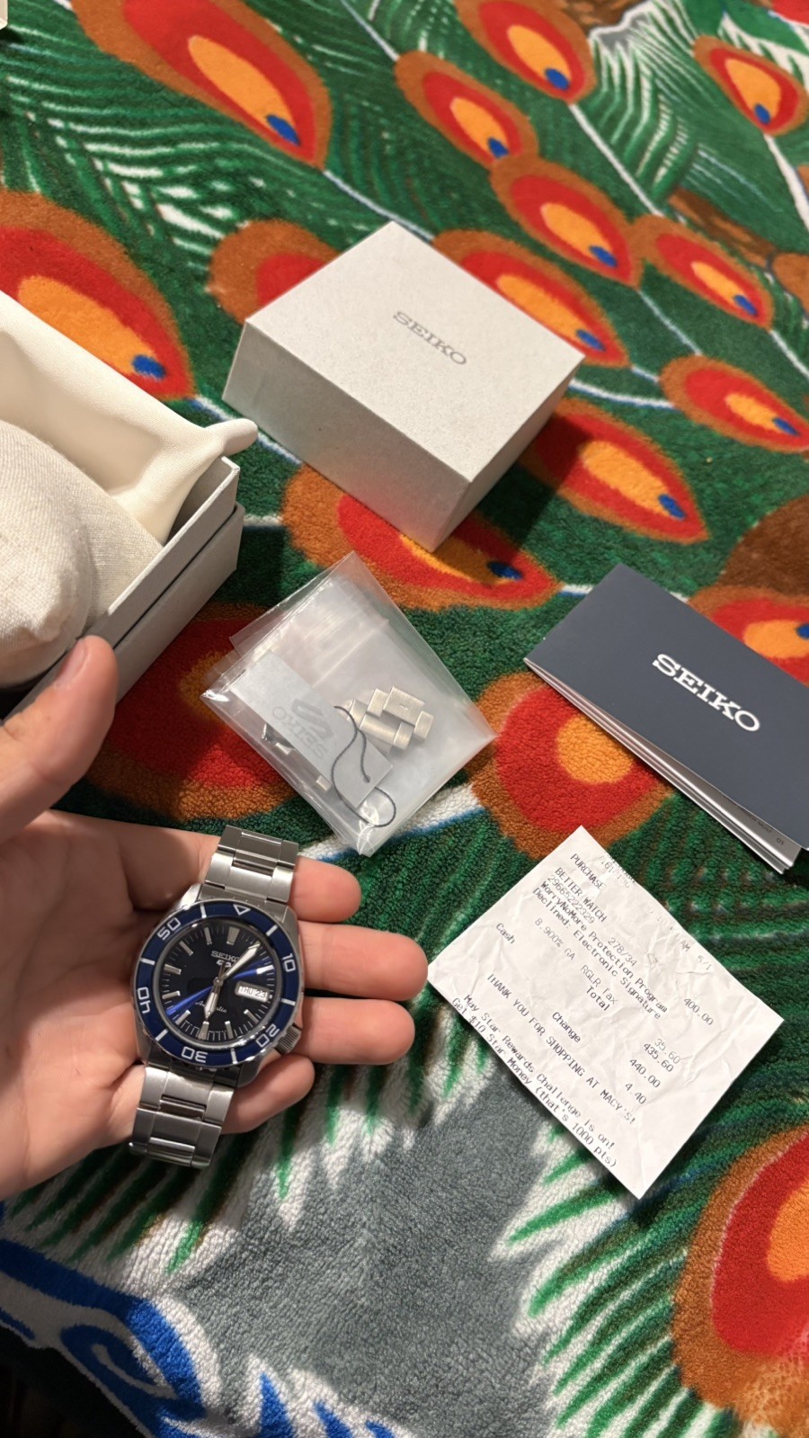 Seiko 5 Sports Automatic Blue Men’s Watch – SRPK97