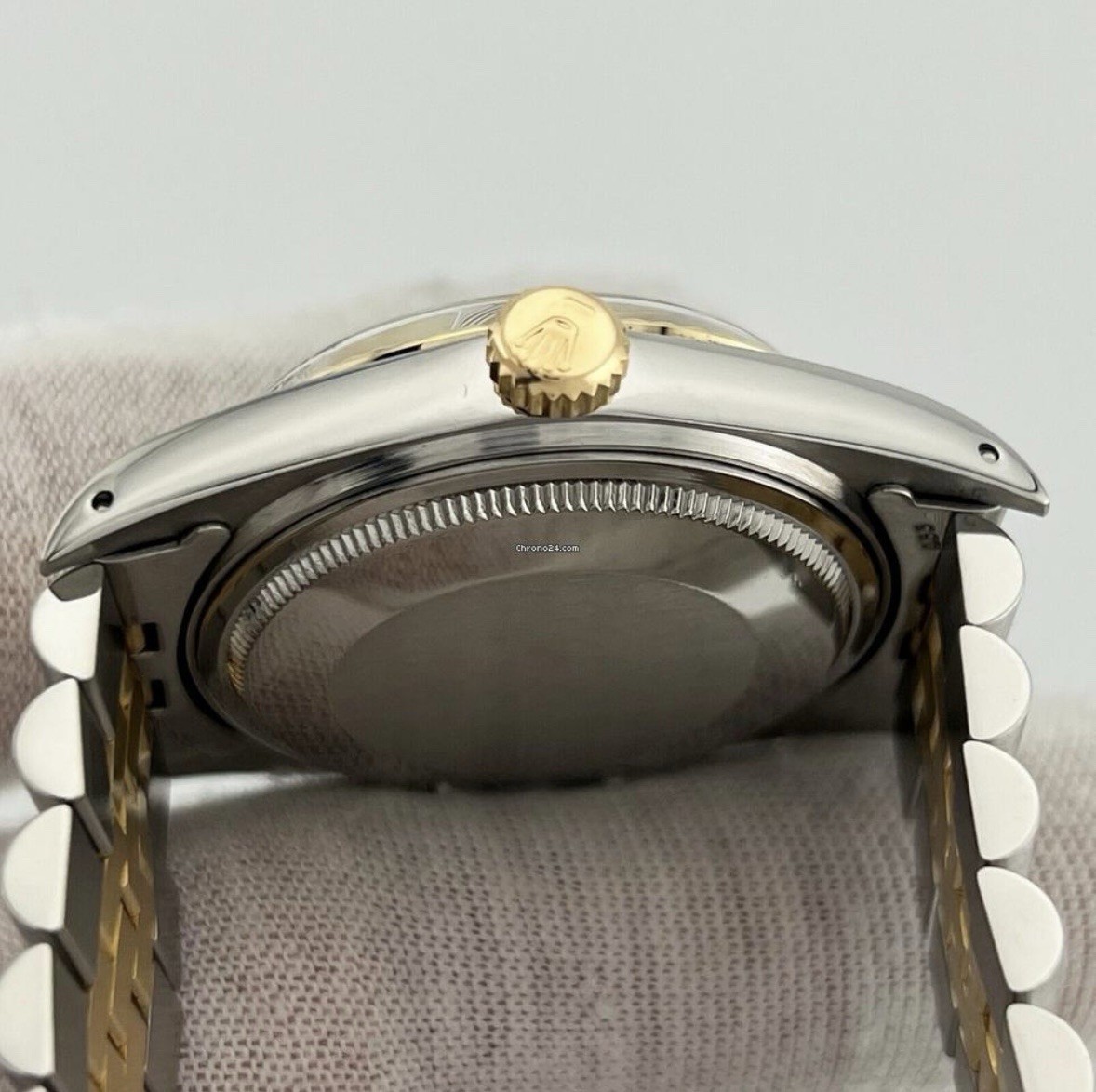 Rolex Datejust 36mm 16013 Champagne Dial 18k Yellow Gold Stainless Steel