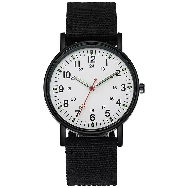 Military Watch Army Durable Water Proof Luminous 24Hours Dial Nylon Strap USA
