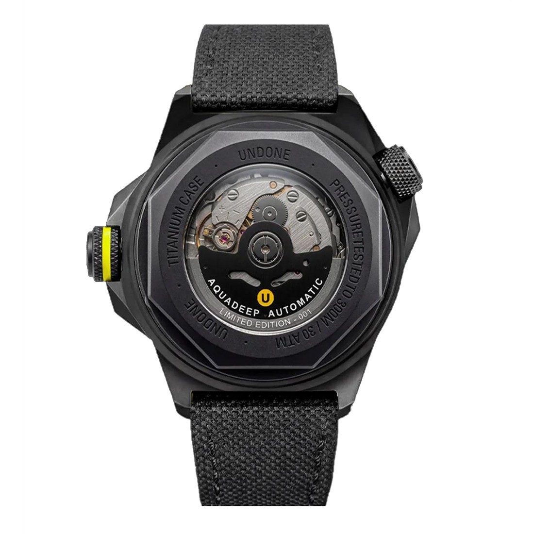 UNDONE AQUADEEP SUBMERGE Automatic Titanium Carbon Cordura Date Men’s Watch