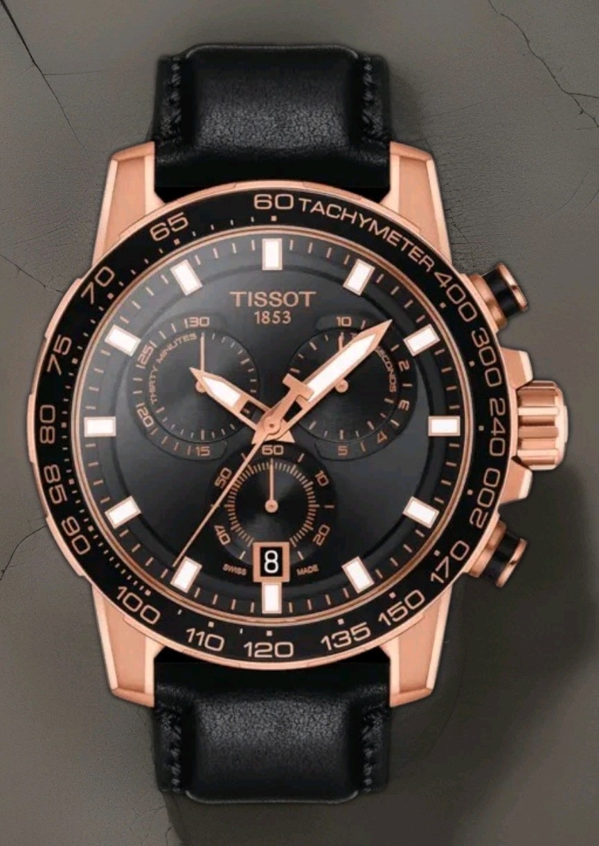 TISSOT Supersport Chrono T125.617.36.051.00 Black Dial Watch 45.5mm