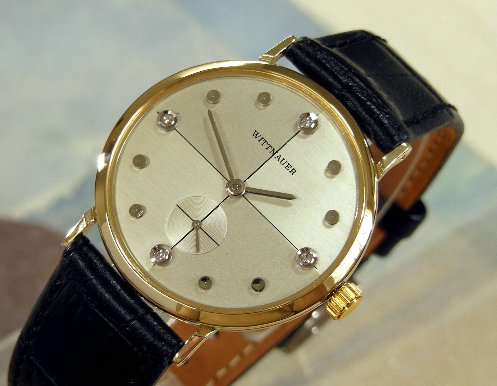 1950’s Vintage WITTNAUER, Stunning Silver / SILVER Dial, Serviced & Warranty