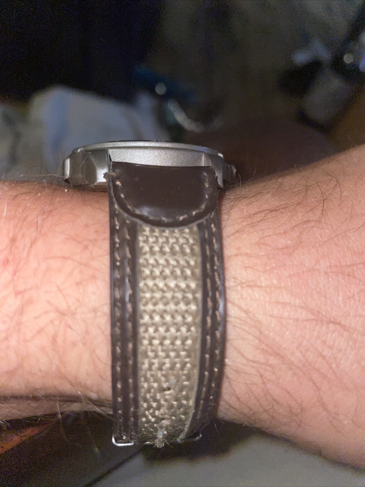 MZ Berger PRT120B Canvas & Leather Band PC21A Mvmt New Battery