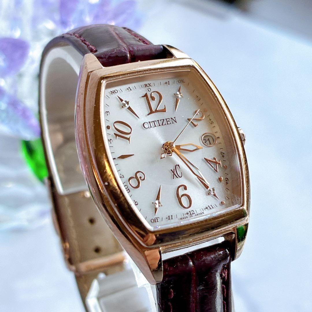 Citizen ES9394 56A Cross Sea Happy Flight Sakura Pink Watch Leather Band