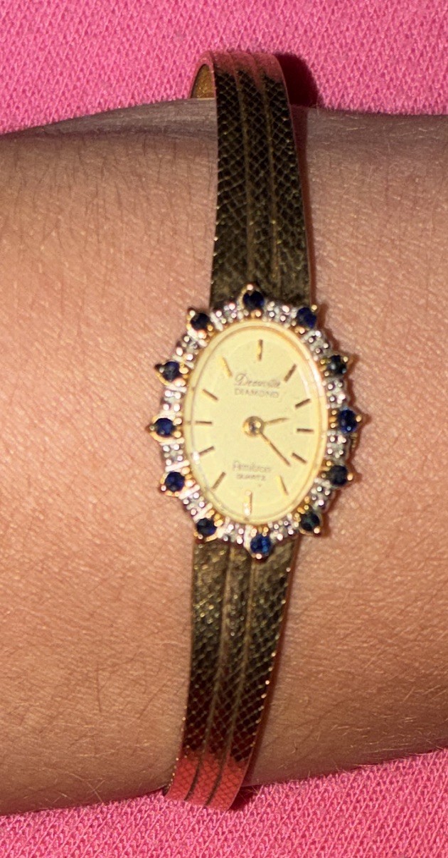 Armitron Deauville Diamond Accent Quartz Oval Gold-Tone Analog Bracelet Watch