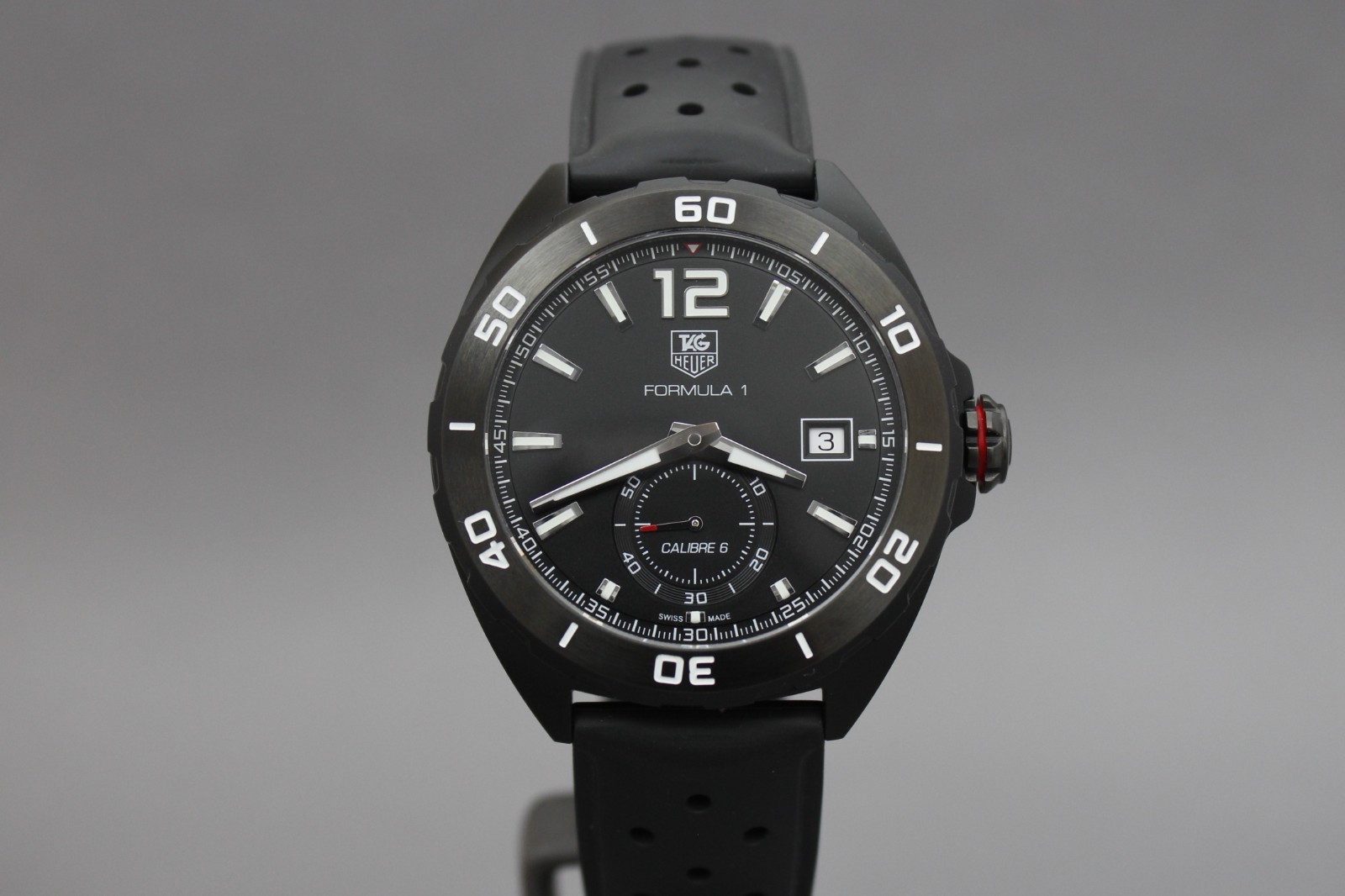 Tag Heuer Formula 1 Calibre 6 Automatic Black DLC Steel WAZ2112 6-Month Warranty