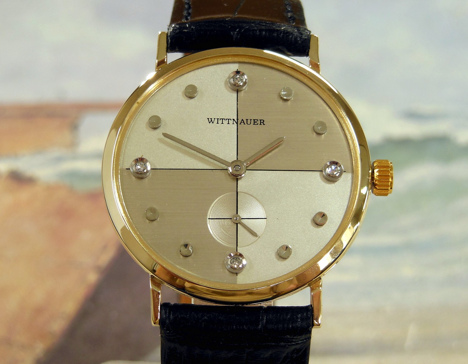 1950’s Vintage WITTNAUER, Stunning Silver / SILVER Dial, Serviced & Warranty