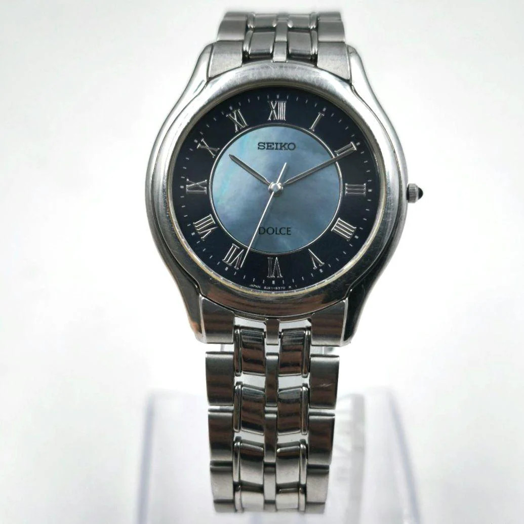 SEIKO DOLCE 8J41-6038 Quartz SS 33mm Blue/Navy Watch