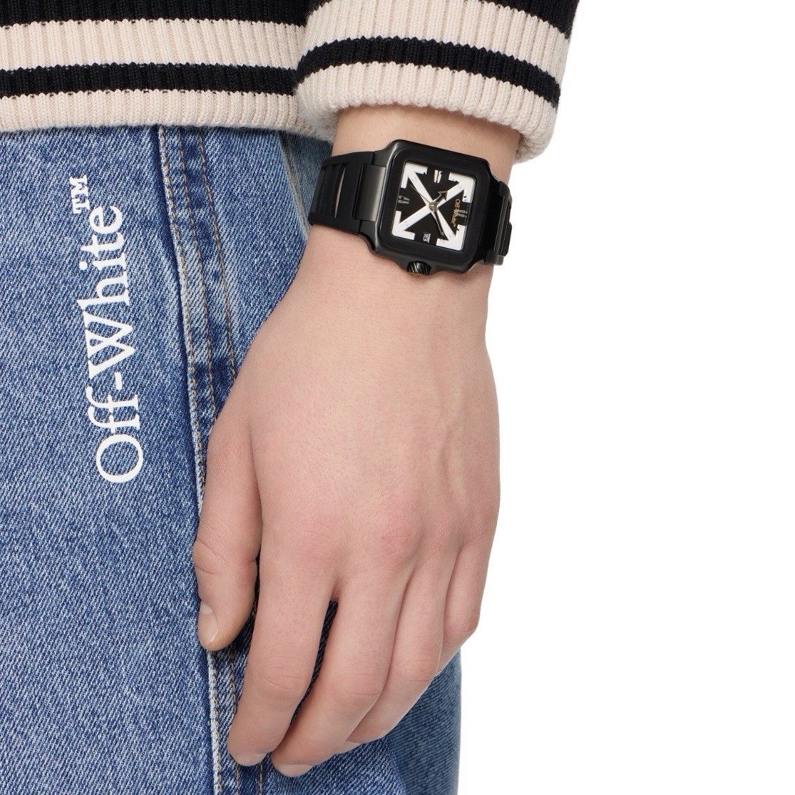 Off-White «Proto Layer» Black Watch Men Full Brand-new Set