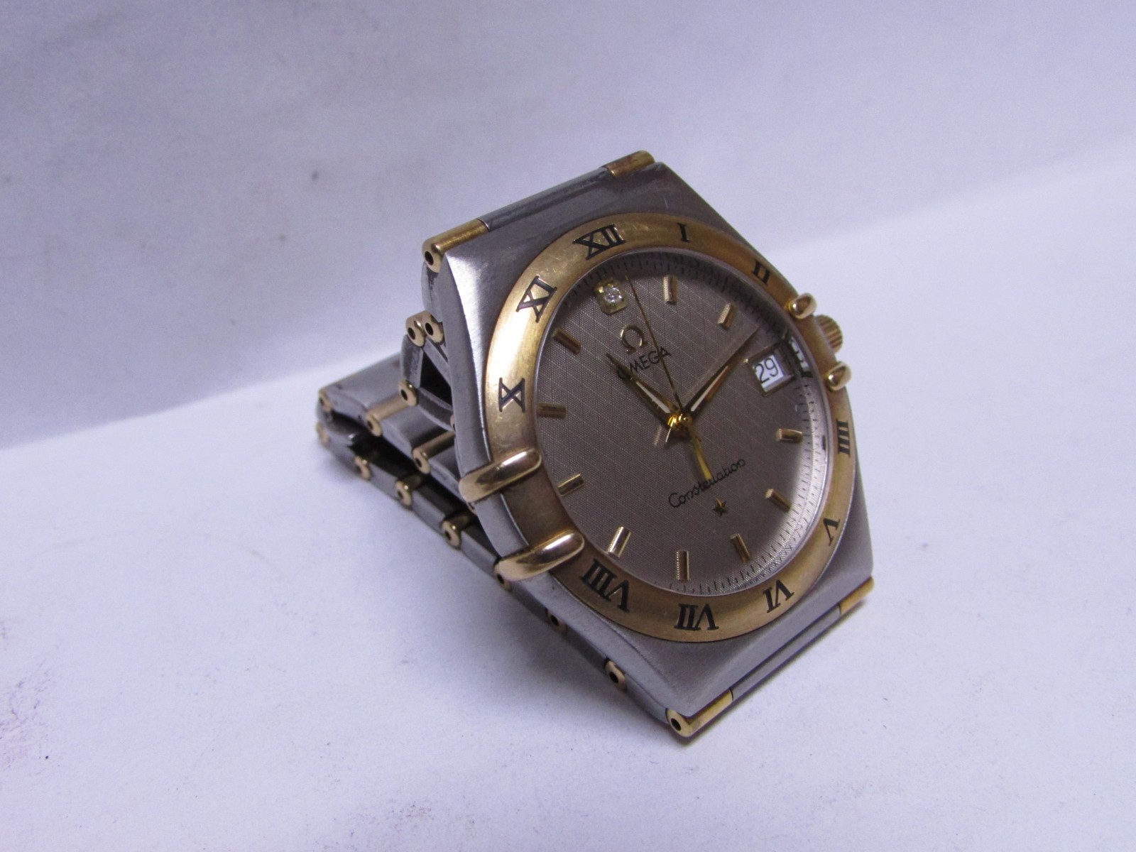 OMEGA CONSTELLATION 18KT GOLD & STAINLESS STEEL QUARTZ WATCH