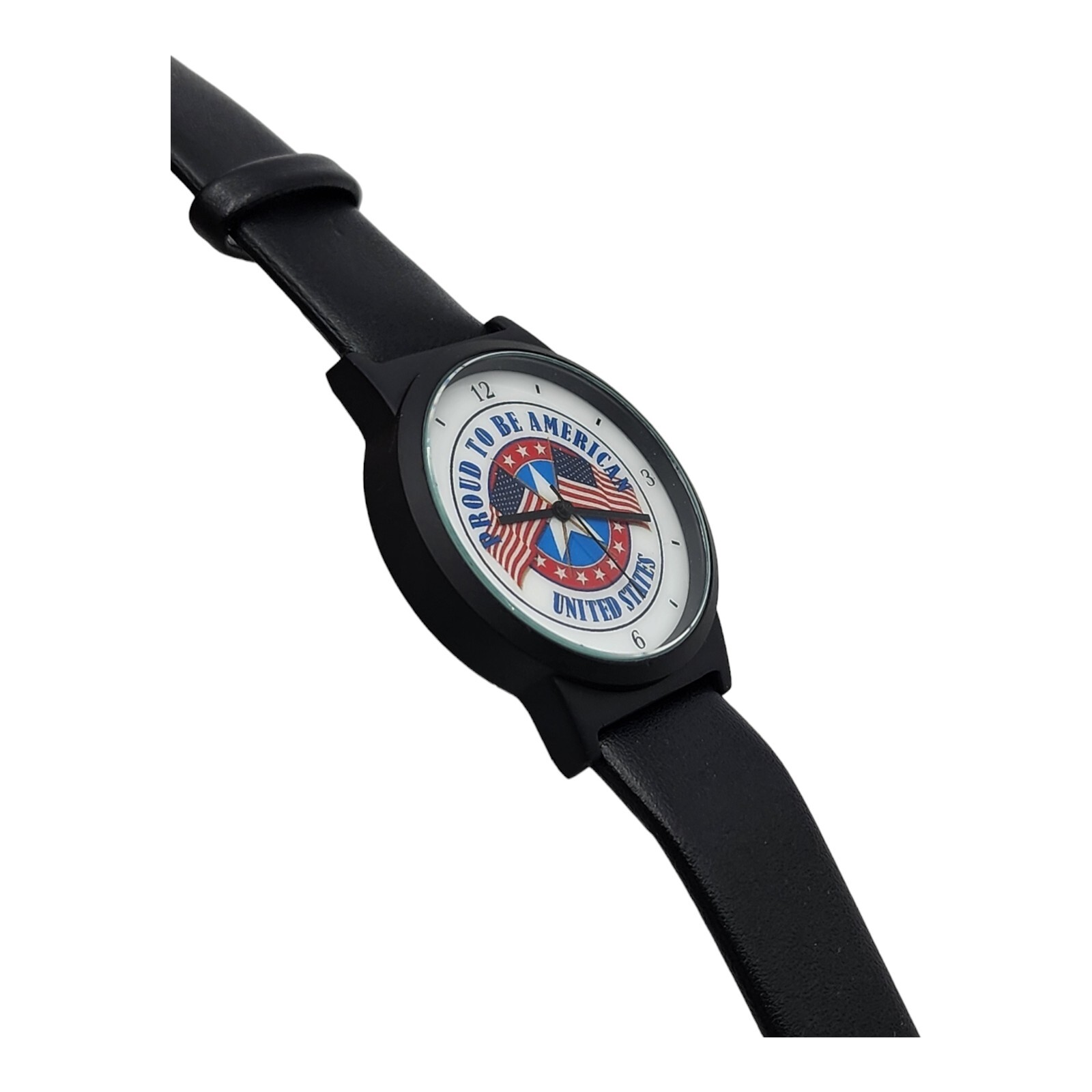 United States Proud To Be American Flag Watch Mens 40mm New Old Stock