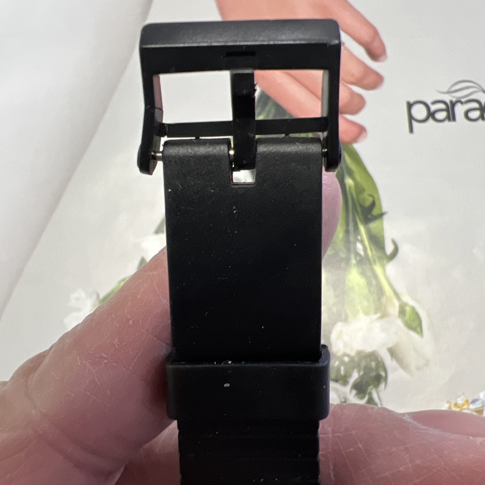 Unisex Adults Black Talking Alarm Watch( Defective For Parts 😩)good Luck Bi