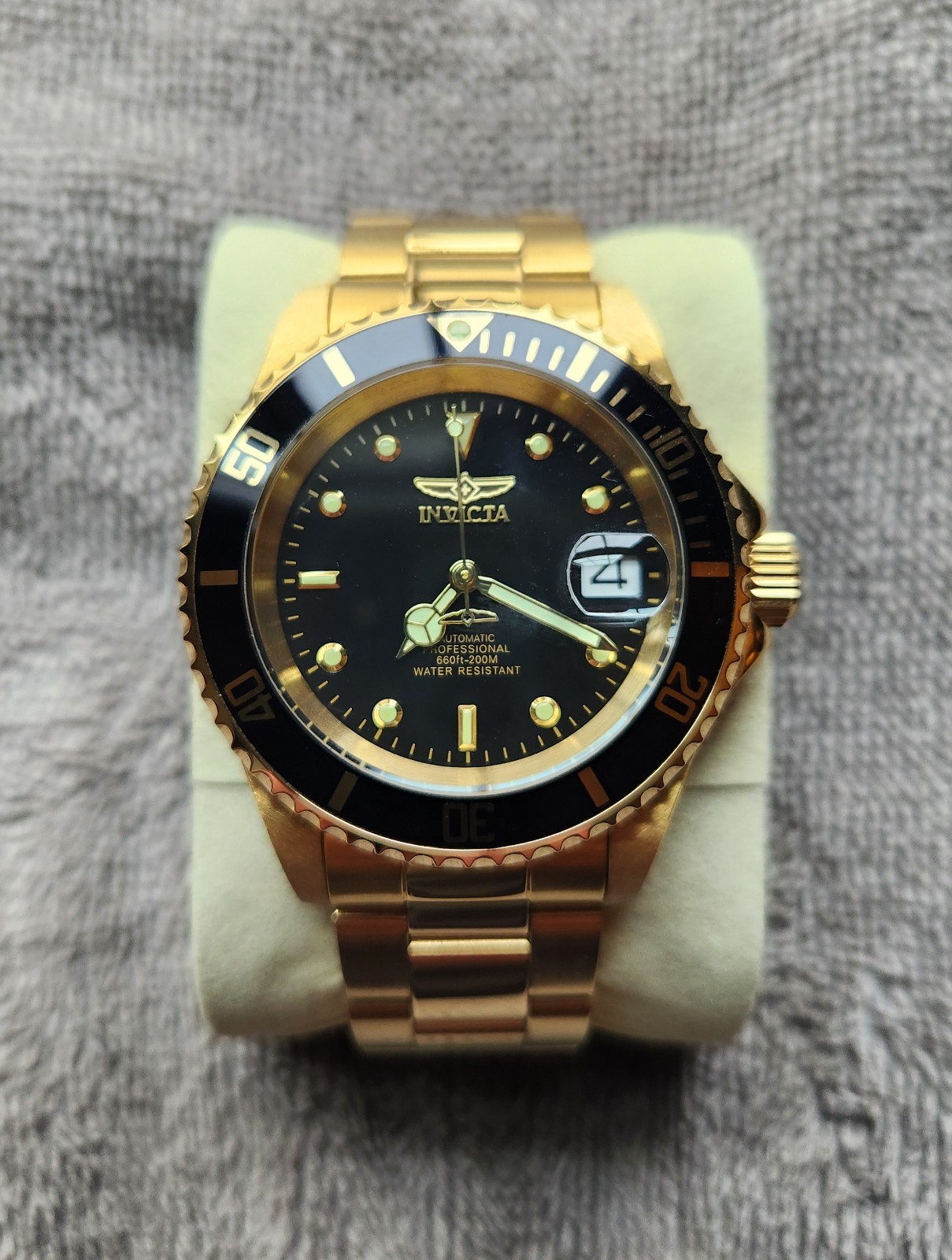 Invicta Pro Diver 8929OB Gold Tone Black Dial Automatic Men’s Watch