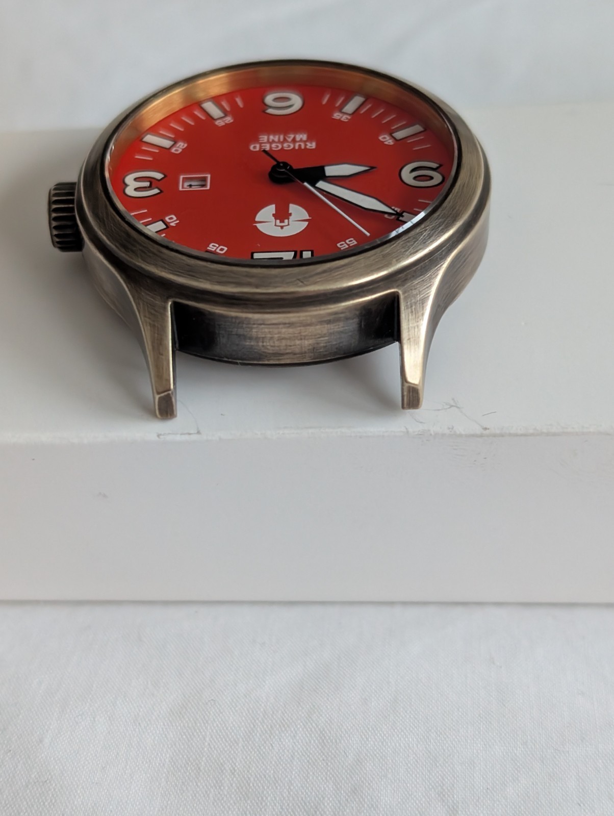 Solid brass, field, military watch, 44mm *PATINA WORK DONE* see description