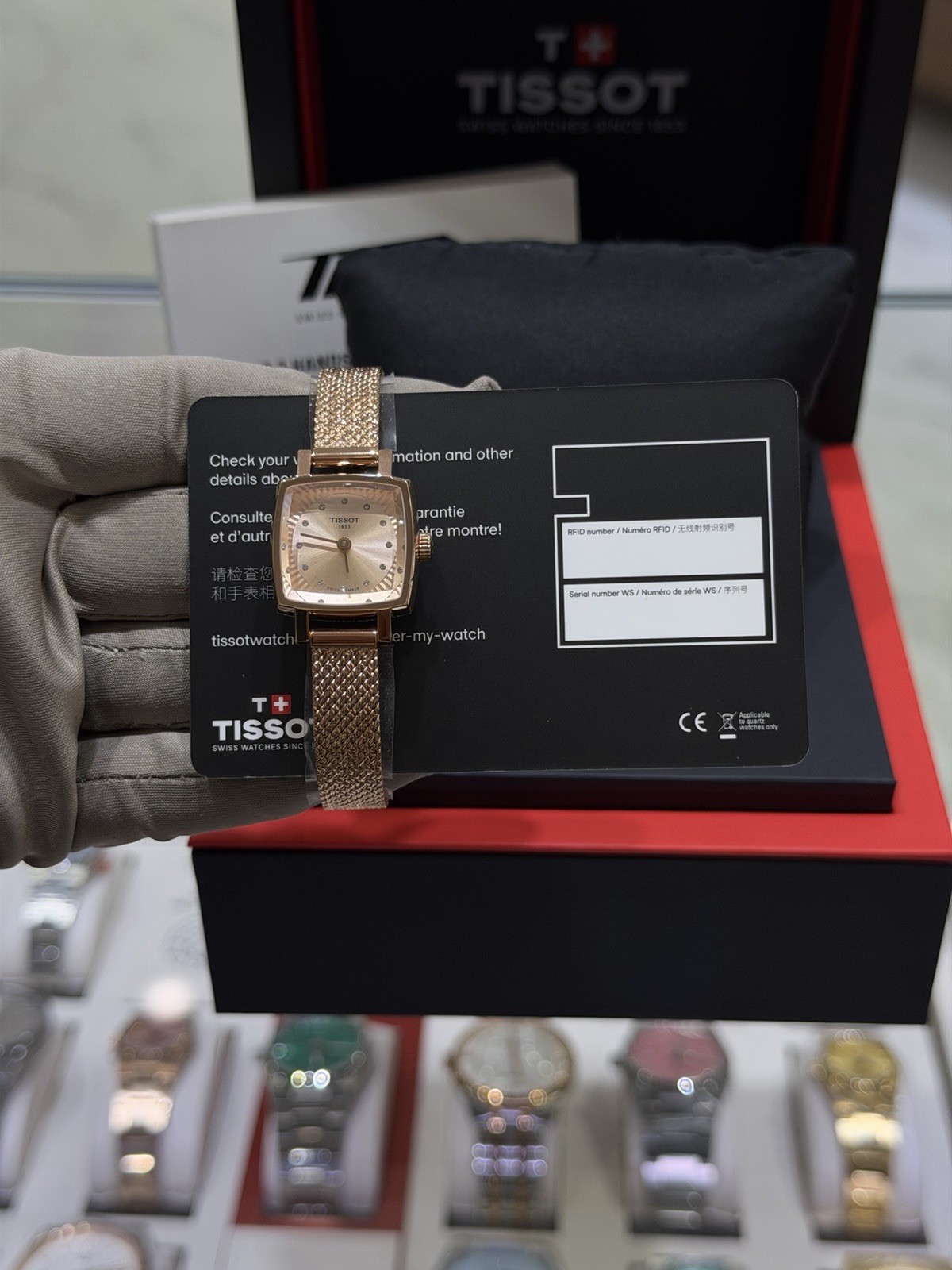 New Tissot Lovely Rose Gold Diamond Dial 22MM Women’s Watch – T058.109.33.456.00