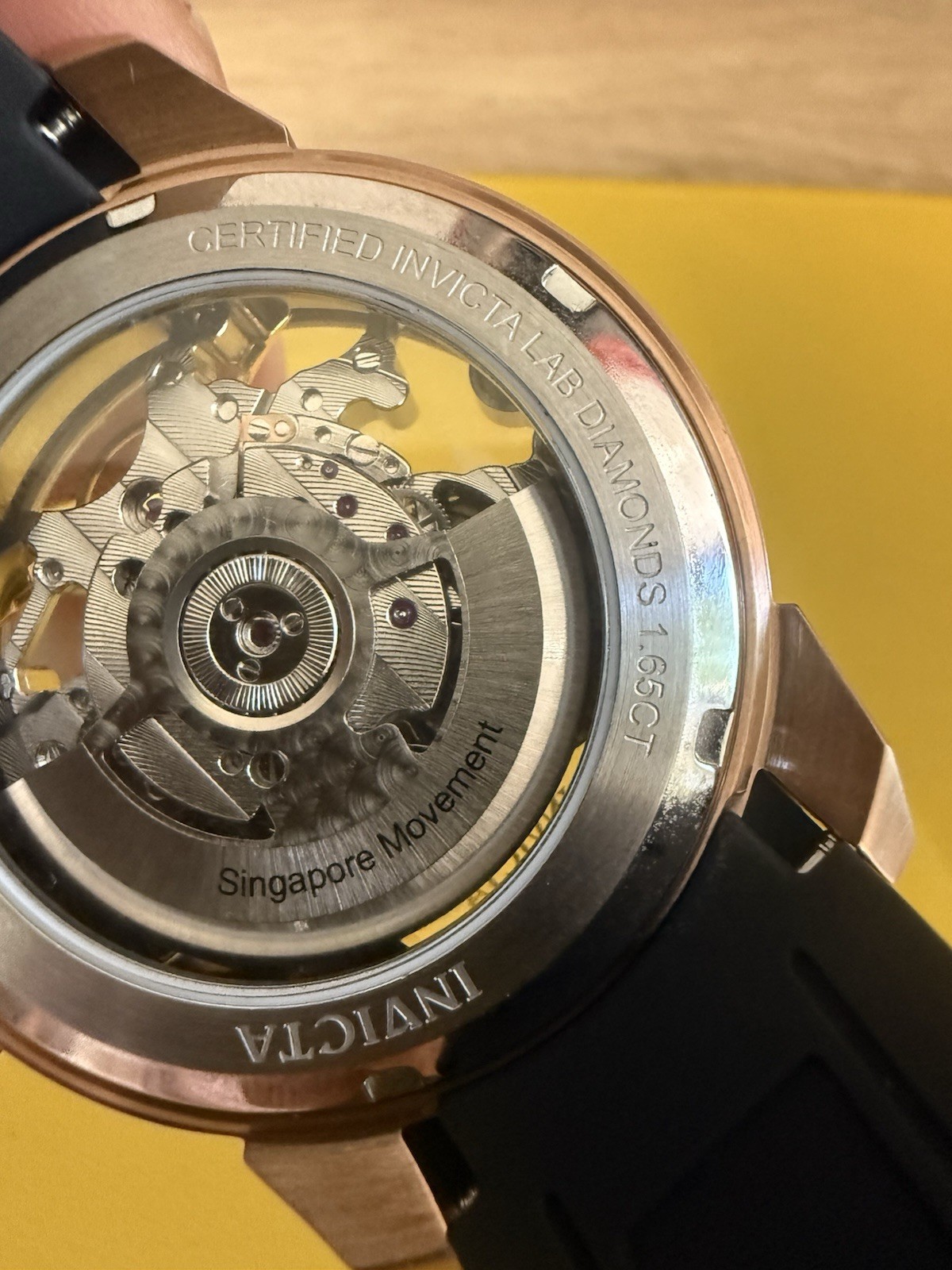 Invicta Men’s Diamond (1.65 carats) M/Automatic Skeleton World Map Dial (70190)