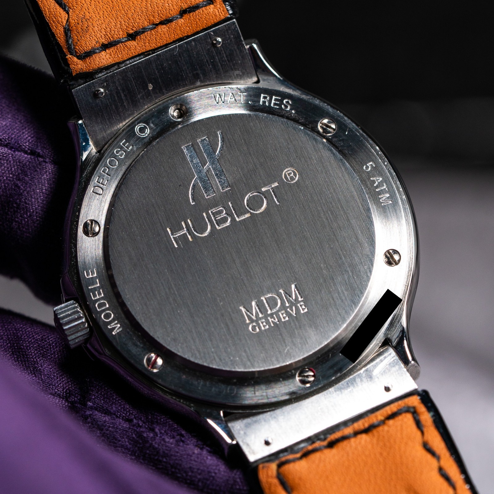 Hublot MDM Strap & Clasp Conversion – Full Set 36mm Black Dial Unisex Watch