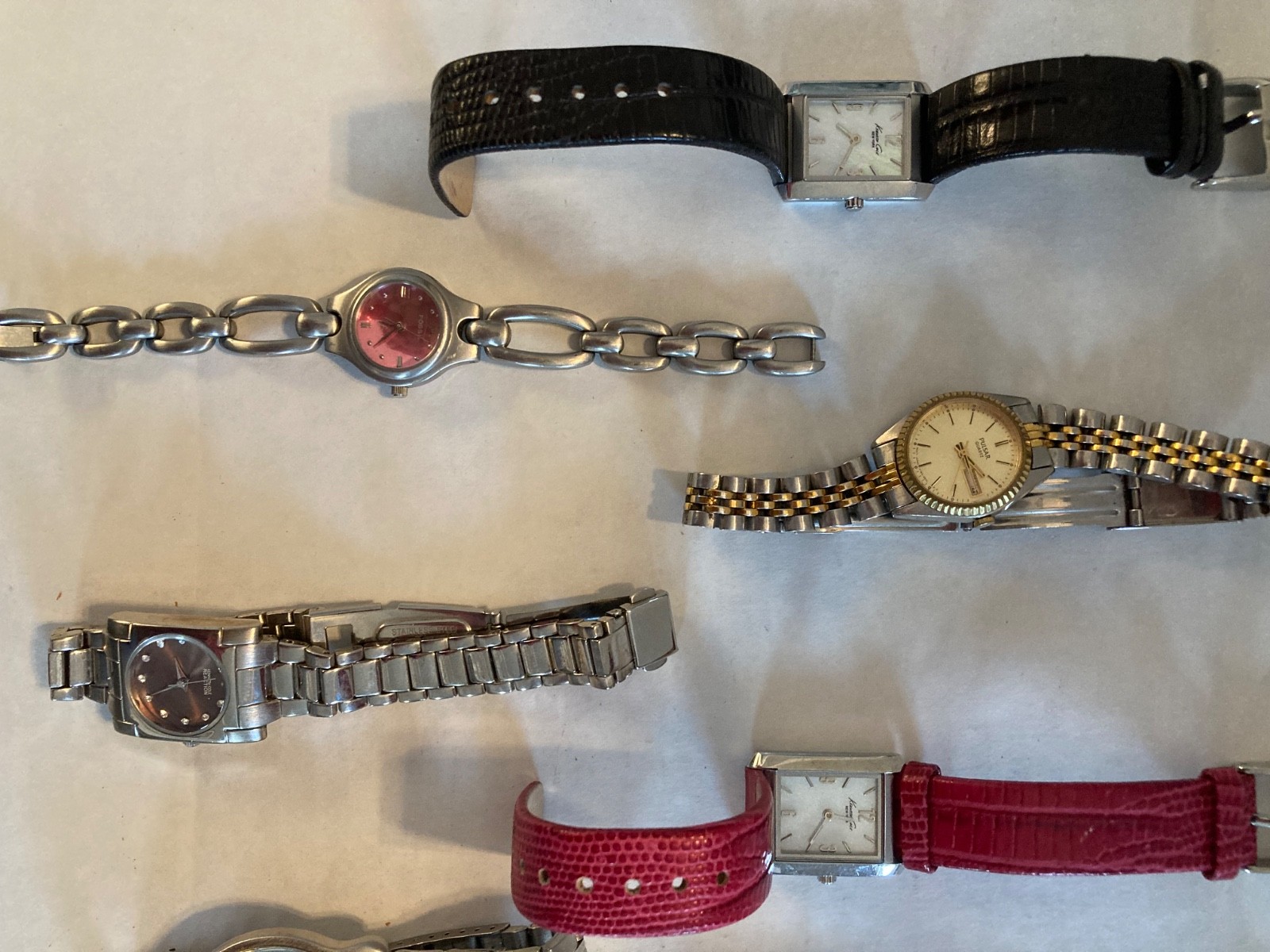 Lot of 8 Assorted Vintage Watches–Untested–May Work But Selling as Parts