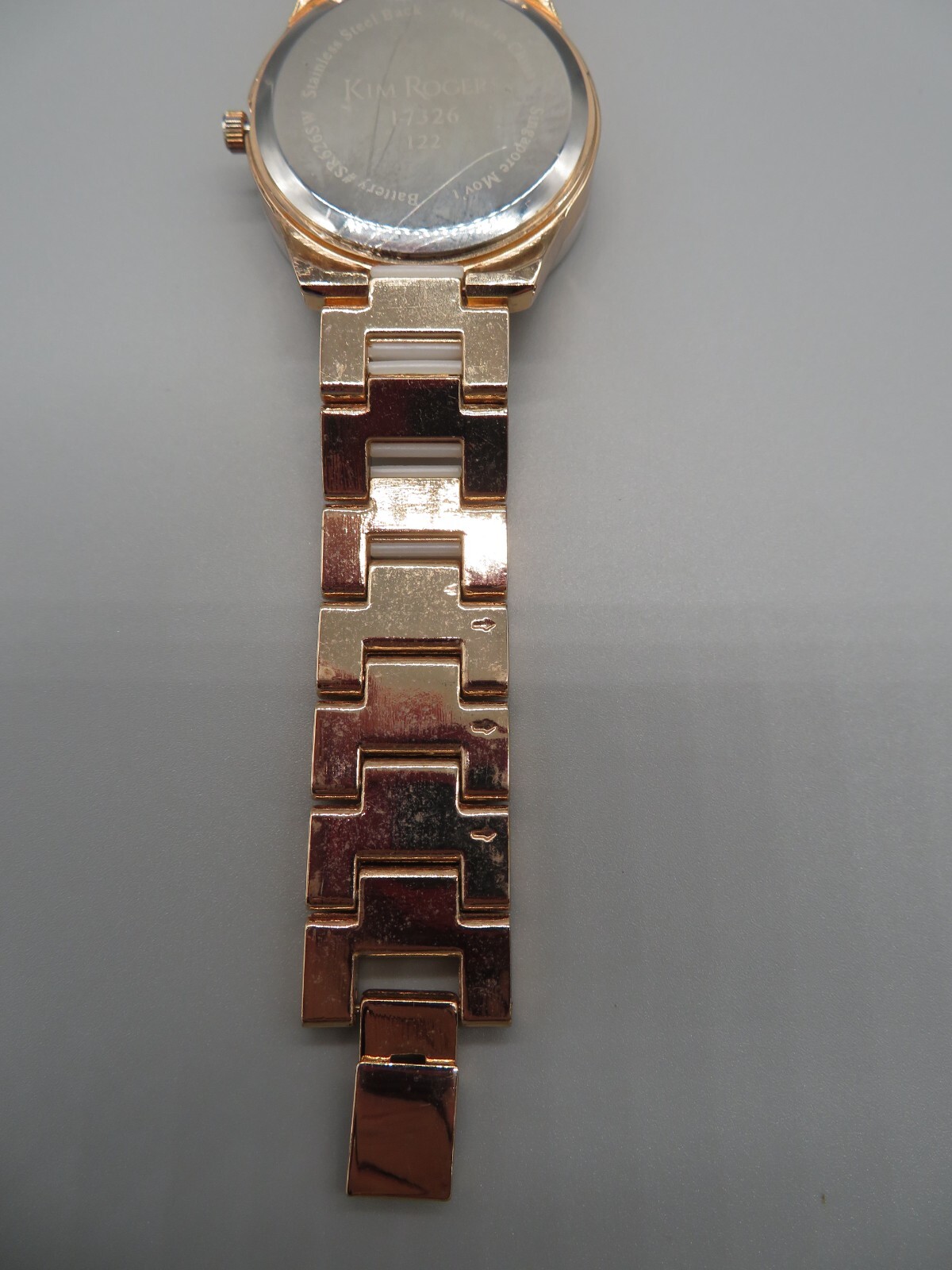 Kim Rogers Women’s Rose Gold & Pink Analog Wrist Watch New Battery Runs