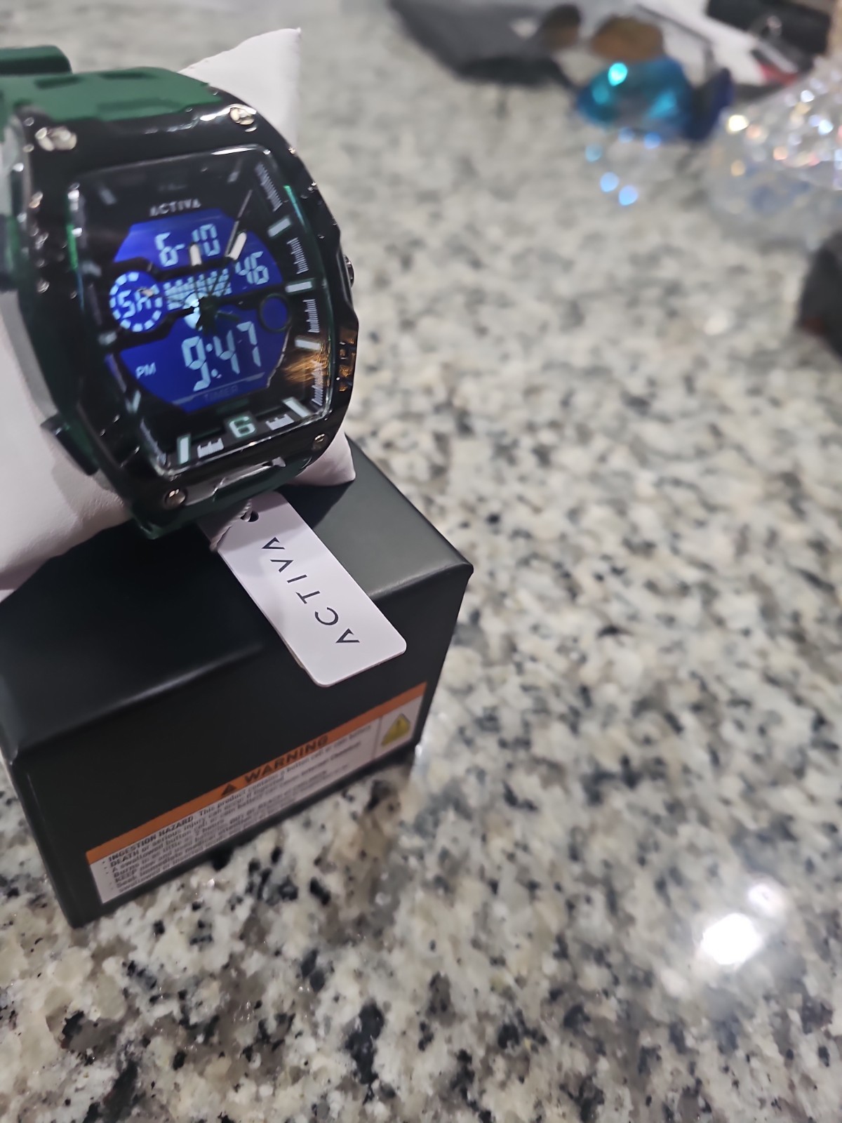 Retail $99.00 Activa X Invicta Digital Men’s Watch – 50mm. Army Green ACW8131003