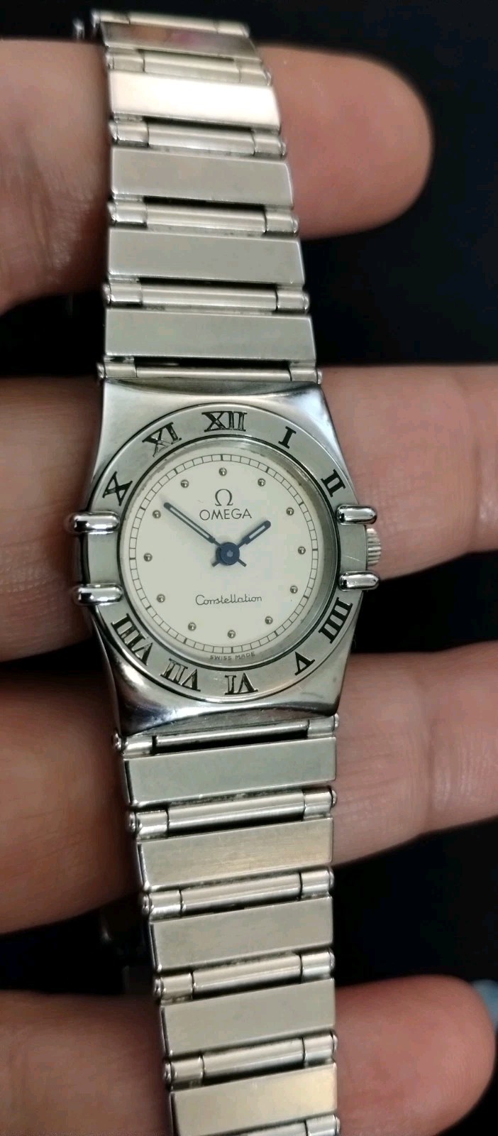 Vintage OMEGA Constellation 23mm Quartz Watch Runs & Keeps Time New Battery NICE