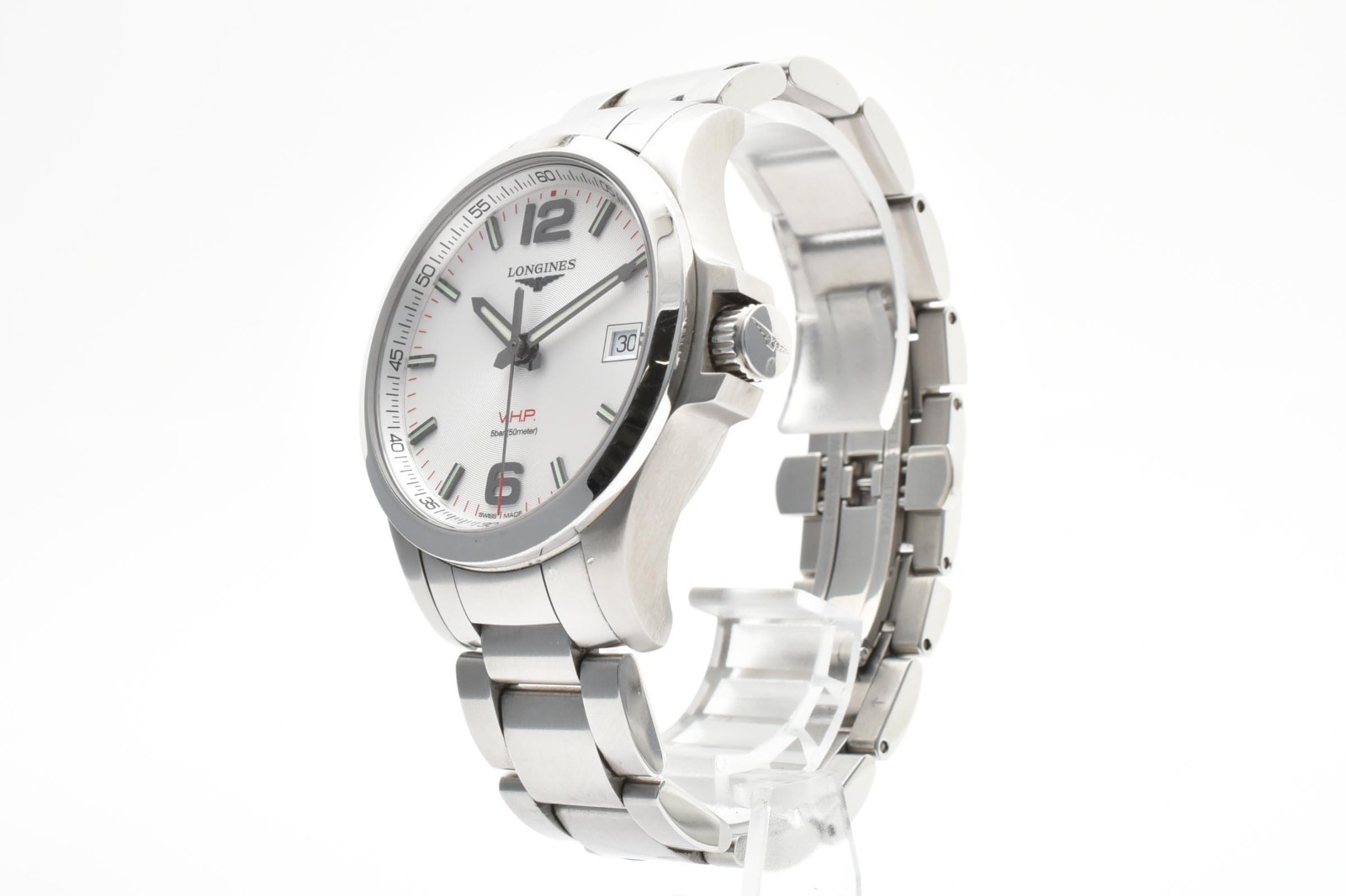 【MINT】Longines Conquest V.H.P. L3.716.4.76.6 41mm Silver Dial Men’s Watch