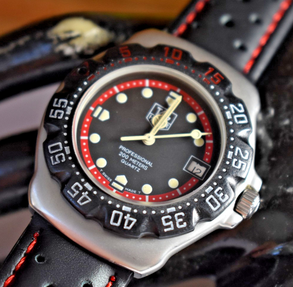 TAG Heuer Formula 1 Professional 200M WA1214 Black Unisex Watch NEW BATTERY!