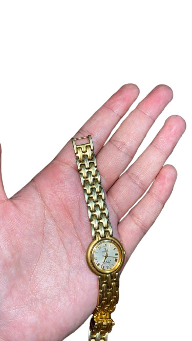Vintage Darky Five Star Swiss Made Women’s Gold Plated Bracelet Watch 1990s 753.