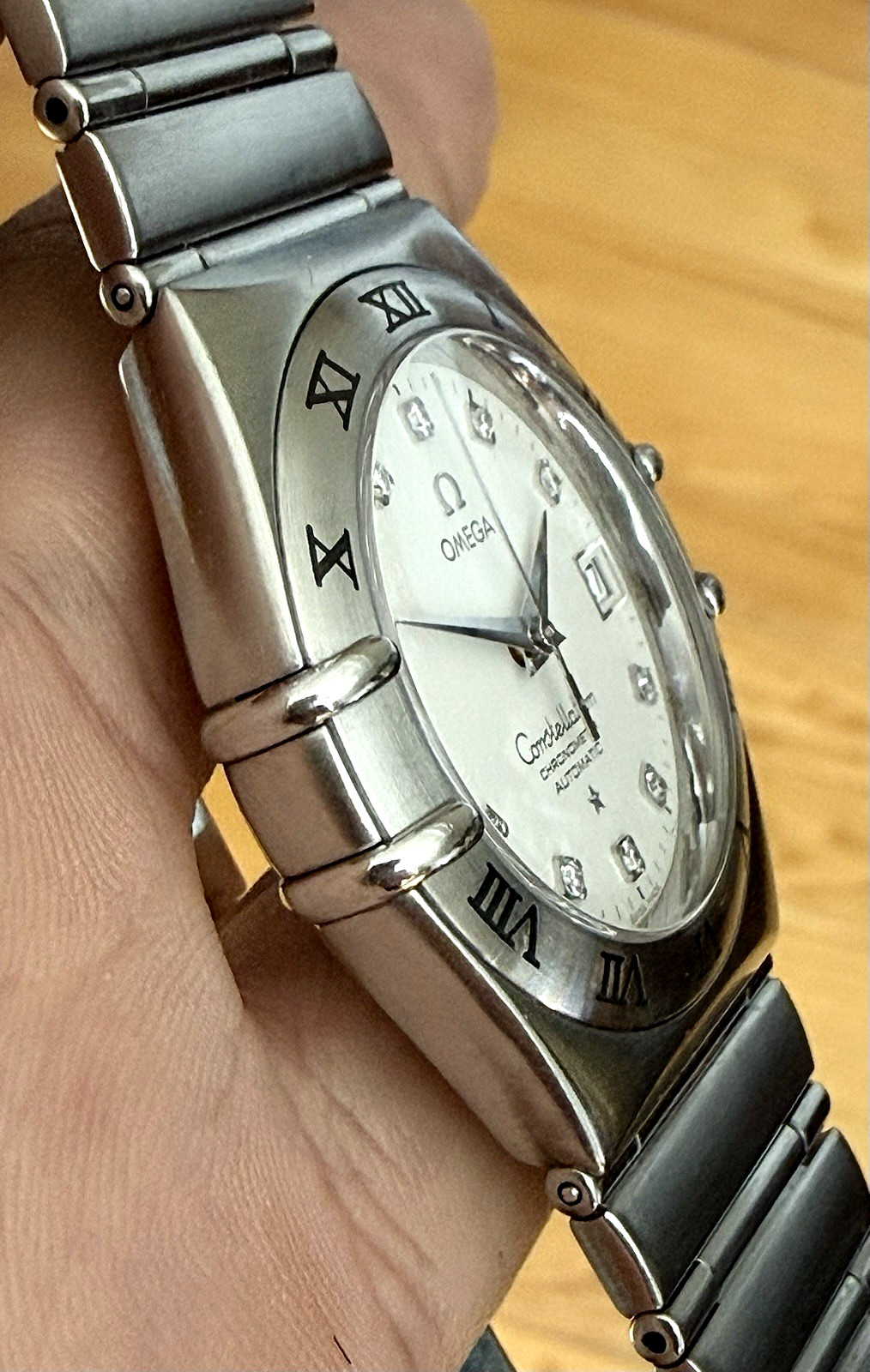OMEGA CONSTELLATION 50th ANNIVERSARY AUTOMATIC DIAMOND DIAL 35.5mm 1504.35 – BOX