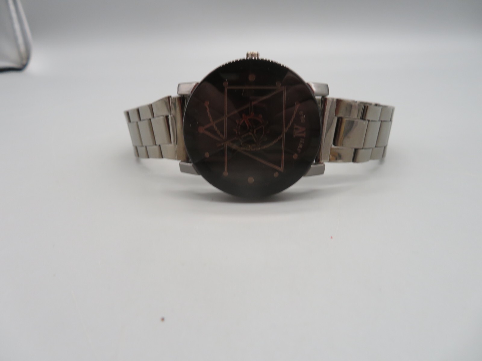 Men’s JWH 88-9 IV Black & Gold Dial Geometric Design Watch New Battery