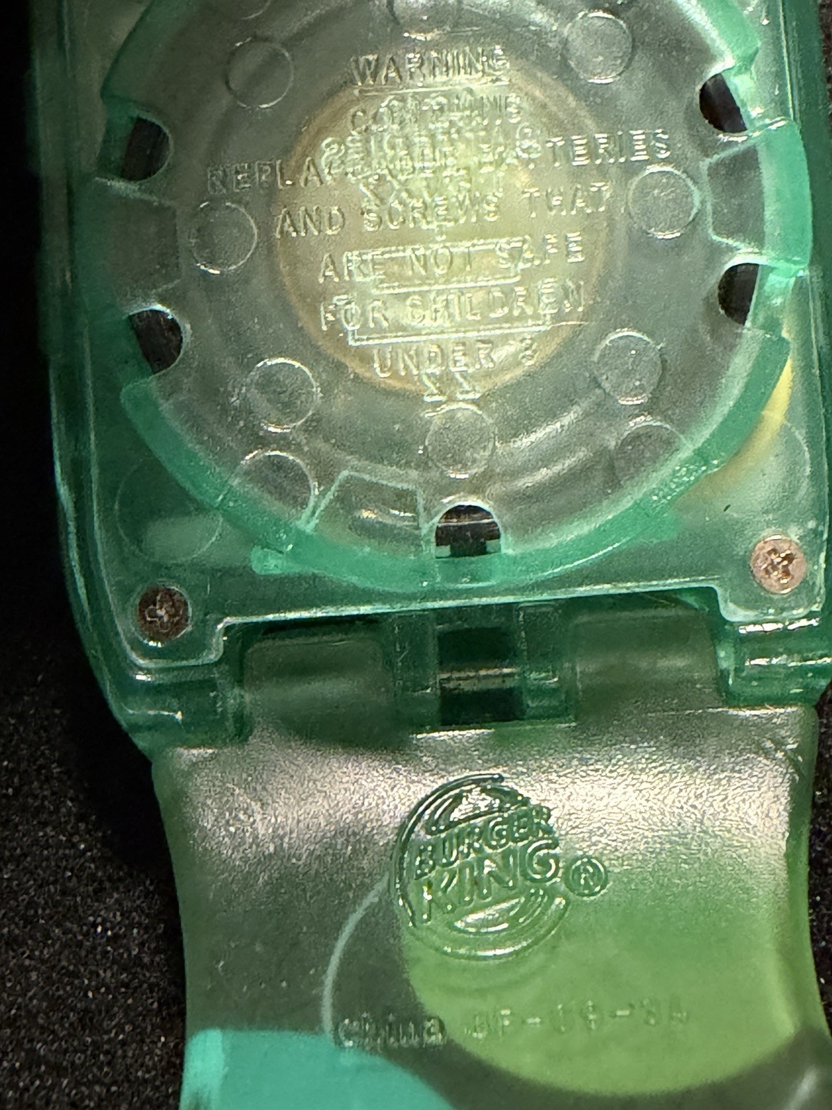 Burger King Simpsons Krusty Kids Digital Quartz Watch Green Plastic Band