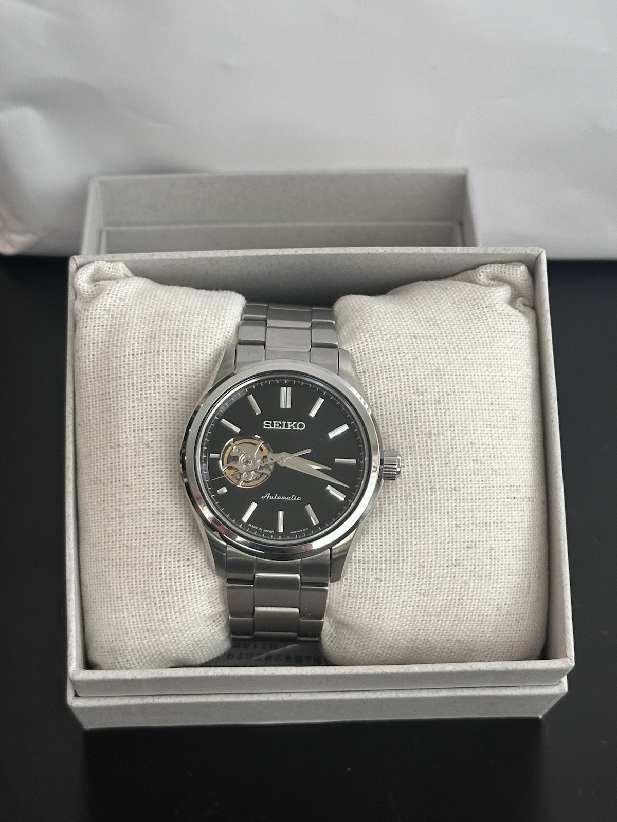 SEIKO Selection SCVE053 Automatic Open Heart Black Dial JDM – BRAND NEW