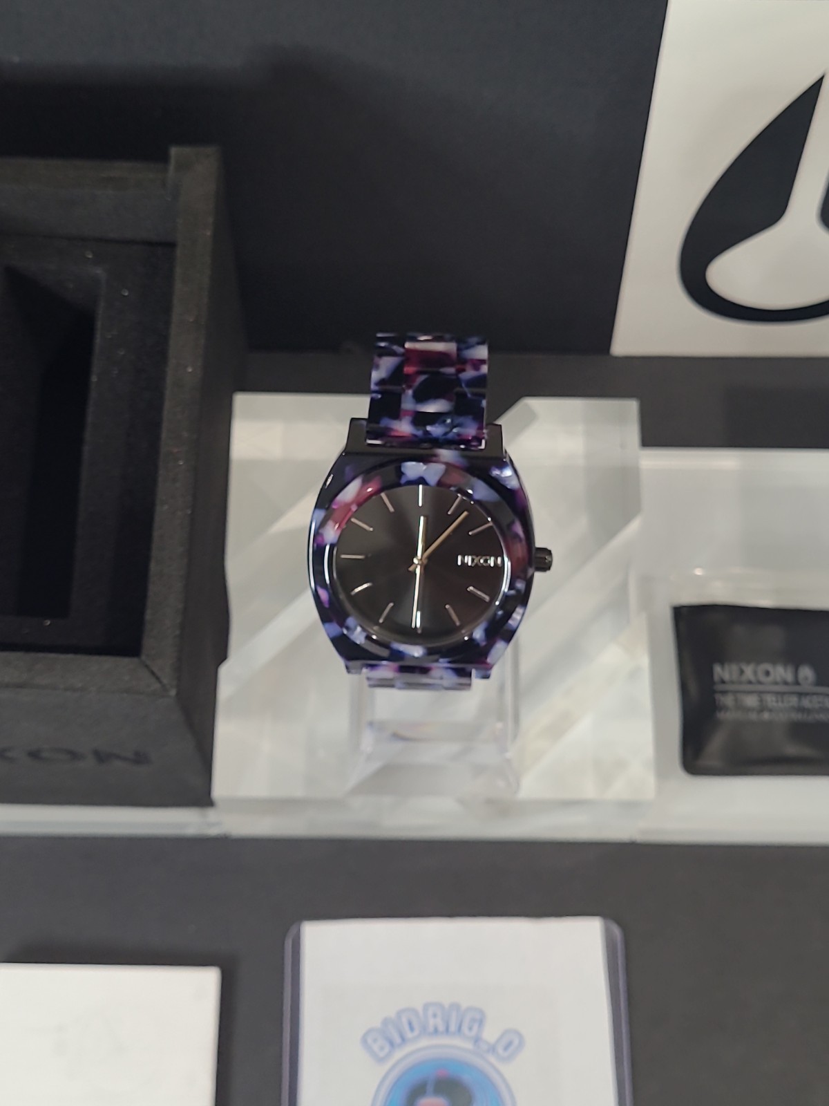 Nixon Medium Time Teller Acetate Black/Multicolor Watch A327-2336