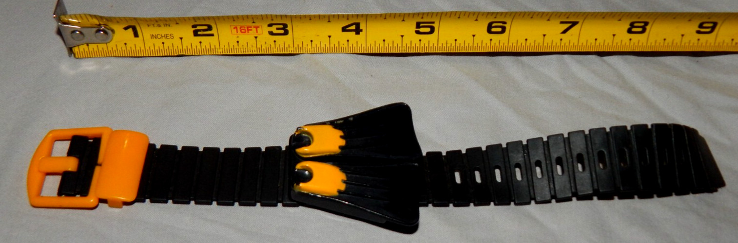 Vintage Swim Fins Wristwatch Plastic & Rubber