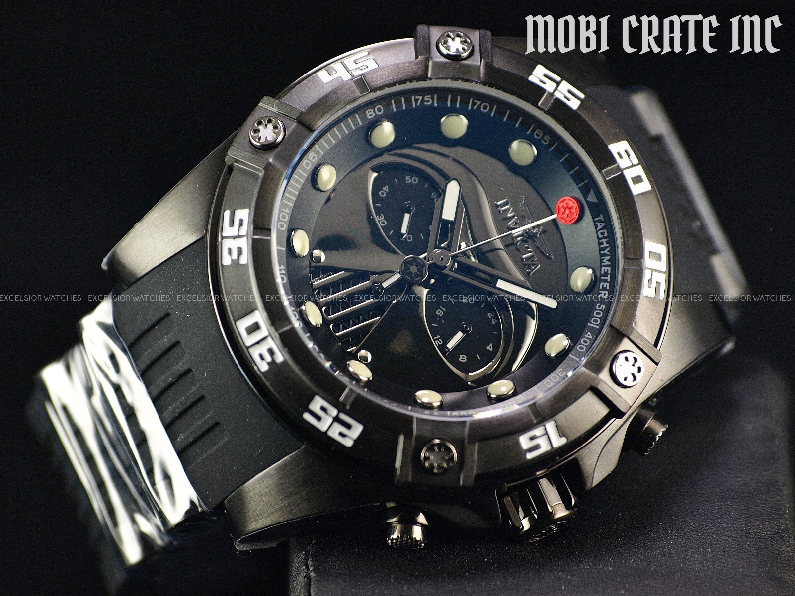 New Invicta Star Wars Men’s Darth Vader 52mm Bolt LE Quartz Chrono Black Watch
