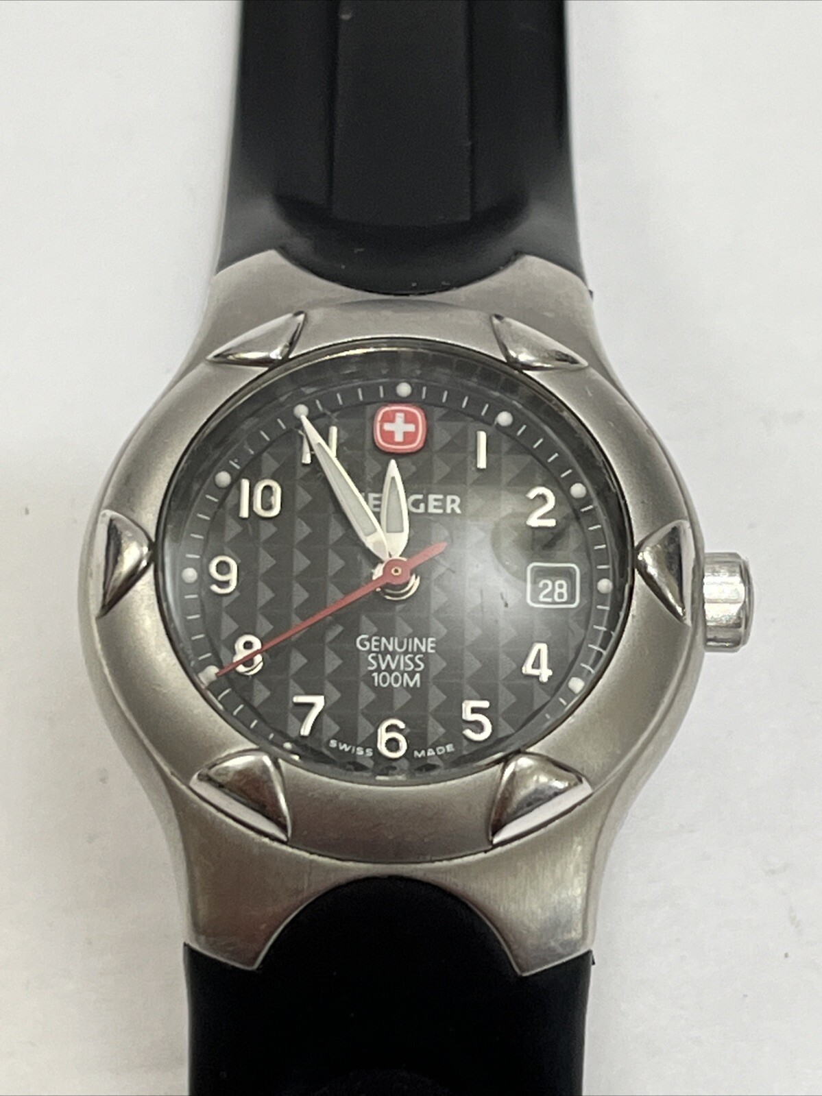 Wenger SWISS ARMY Women Dive Watch 100 MTR W/ New Battery Working Great!
