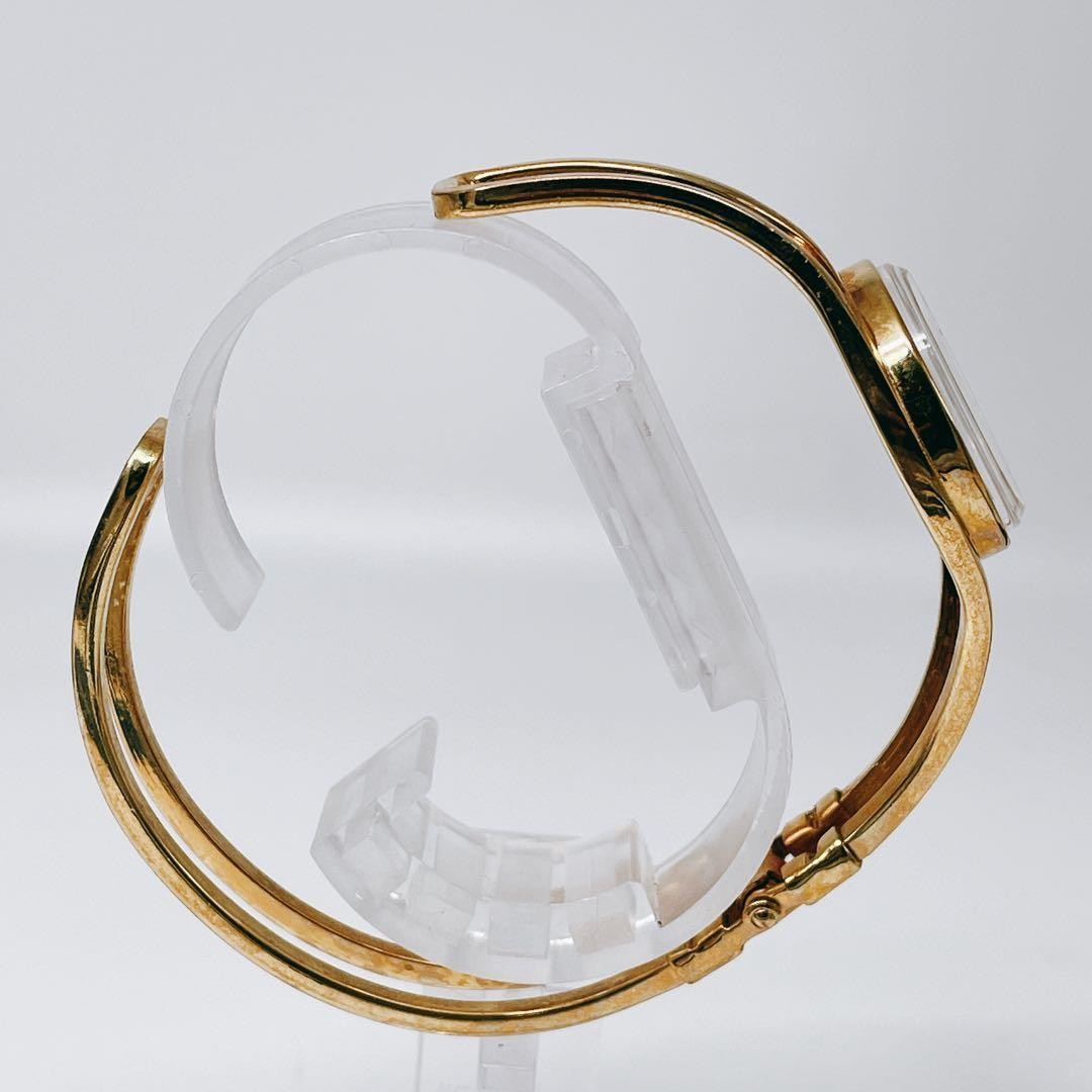 Anne Klein II Vintage Bangle Watch White Quartz Japan Working 071107