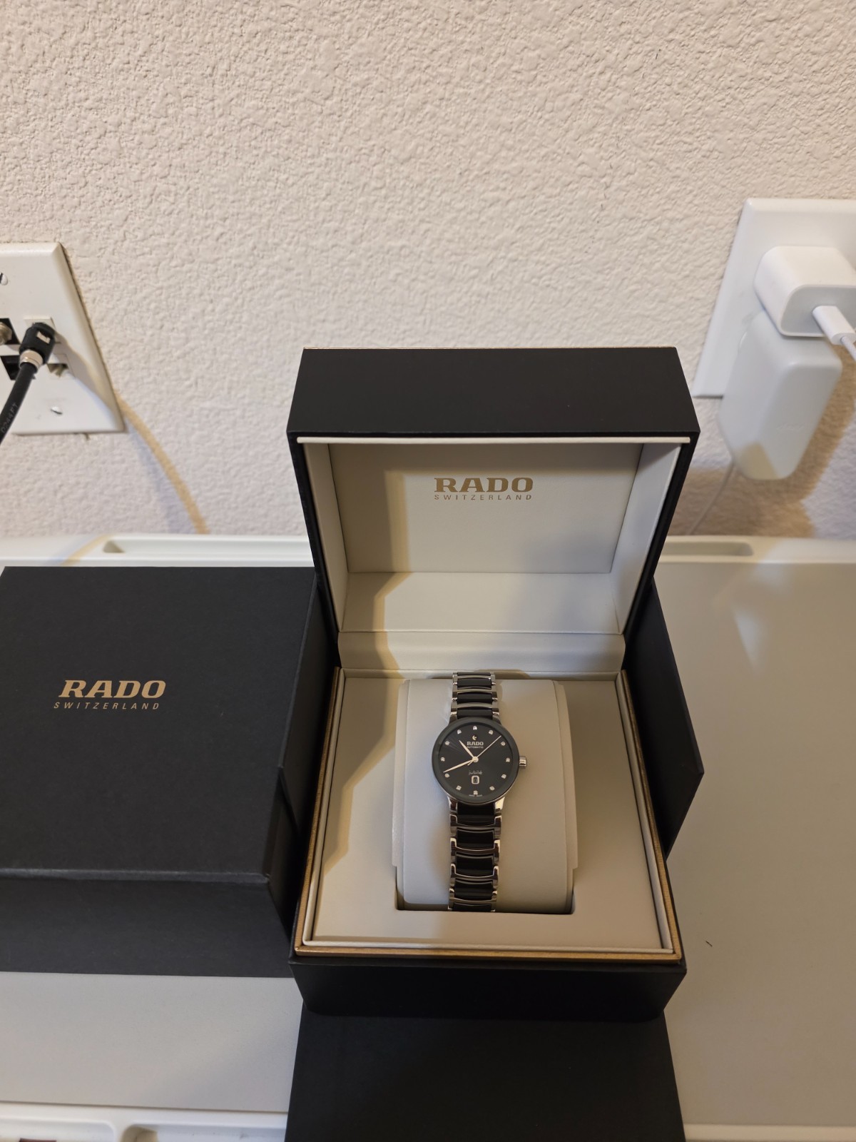 Rado Centrix Automatic 12 Diamond Women Watch – Saphire Crystal, Ceramic Strap