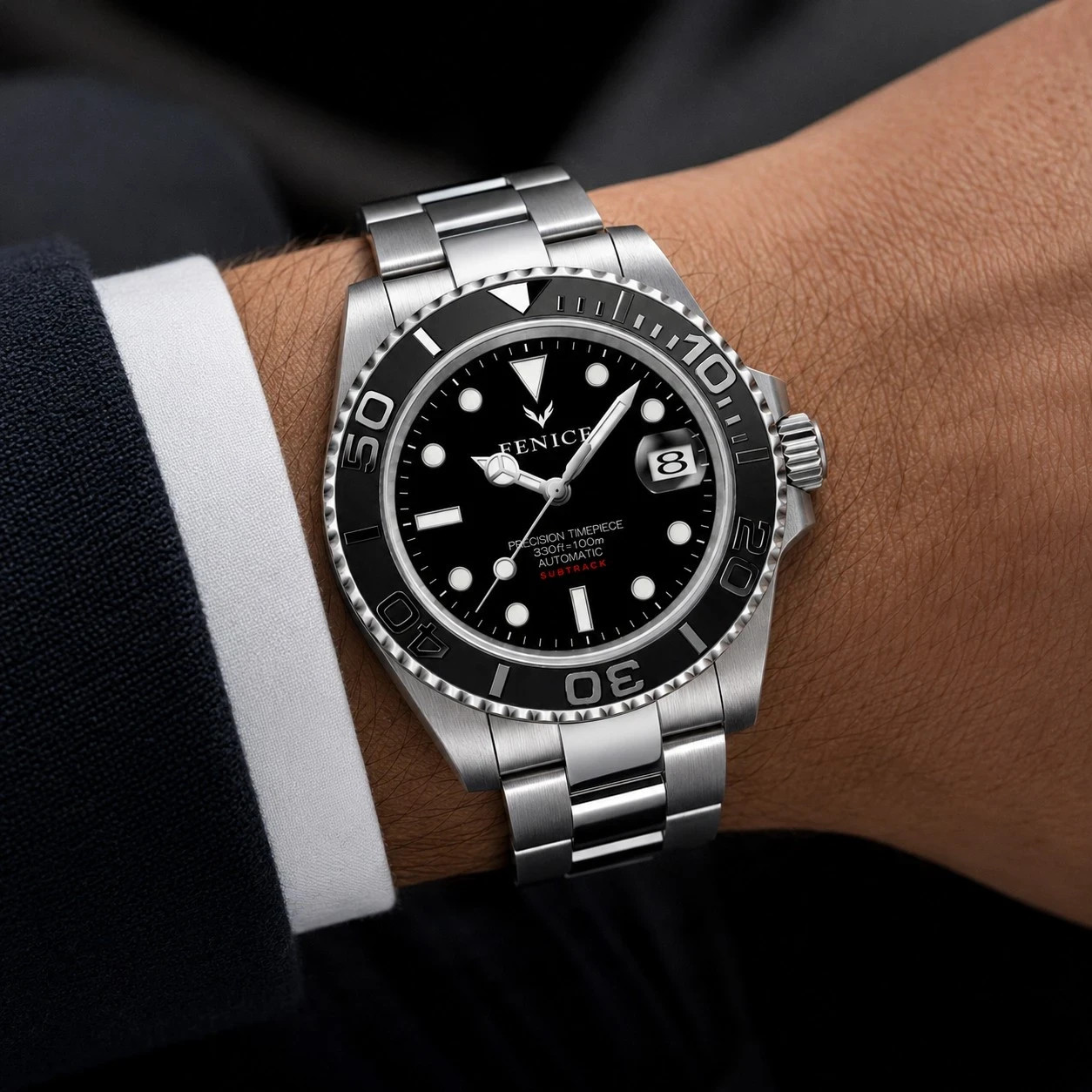 Phoenix Subtrack SEA Graphite 10ATM Automatic Watch with Miyota Movement