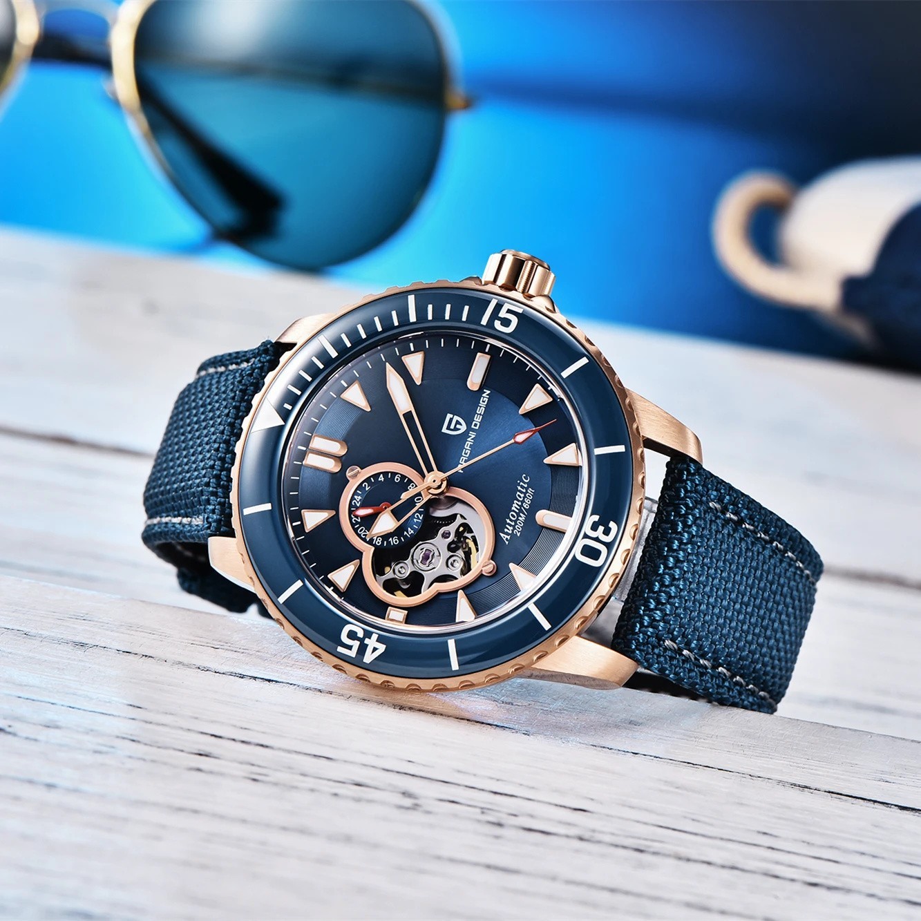 Pagani Design pd-1674 Men’s Automatic Dive Watch Sapphire NH39A 200M Luminous