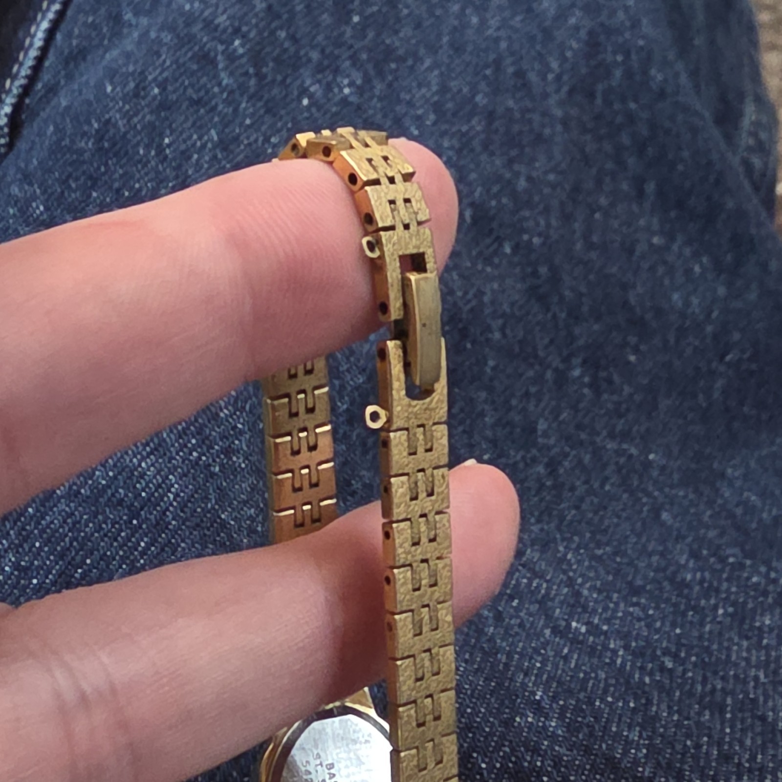 Caravelle Women’s Vintage Quartz Gold Tone Bracelet Watch