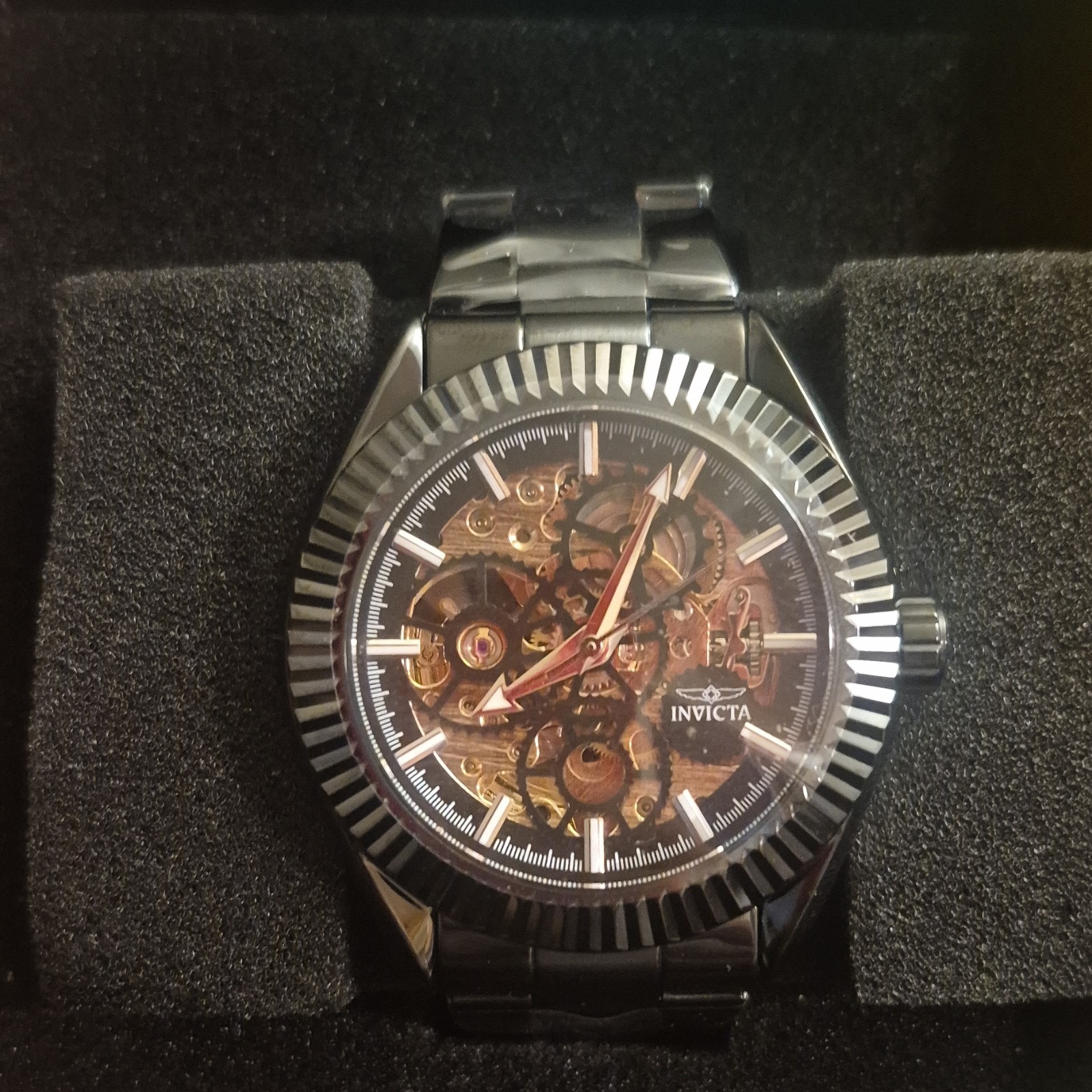 Invicta Object D Art Glyph Automatic Men Watch W Skeleton Dial 43mm (69754)