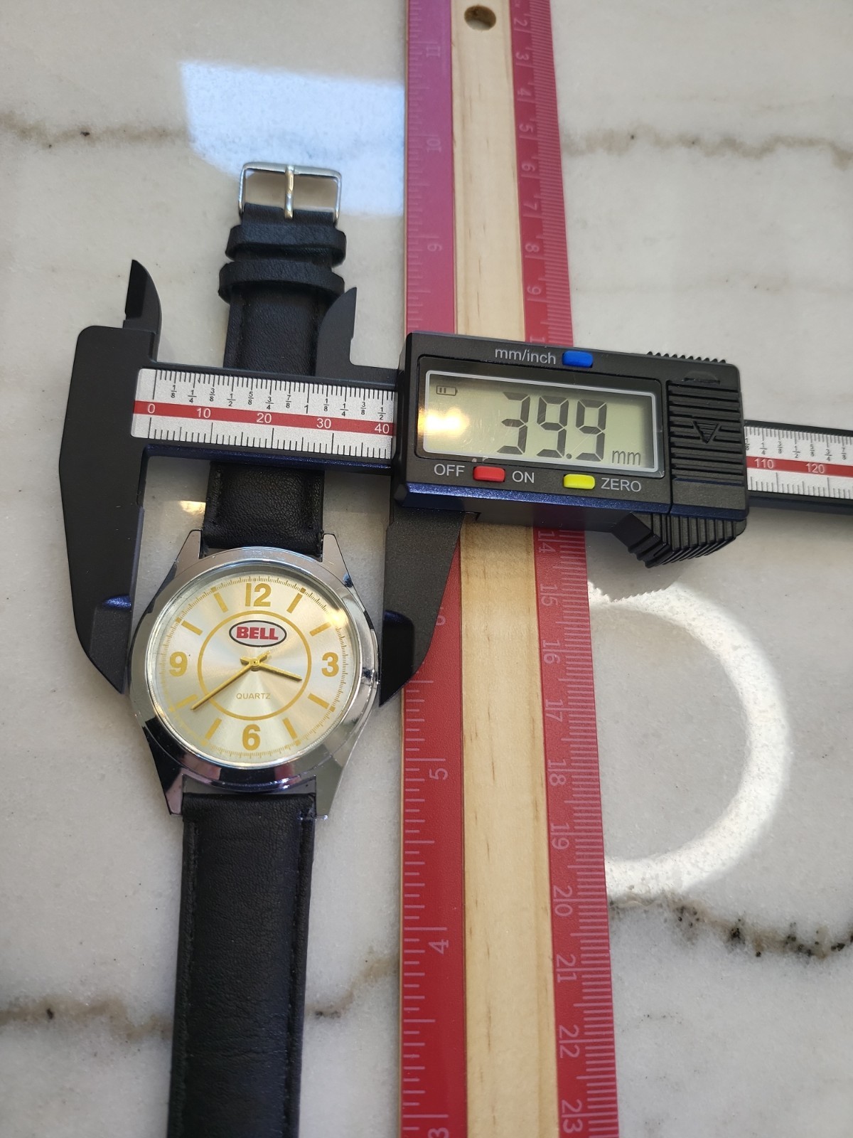 Men’s Quartz Watch Working New Battery Motorcycle 40mm Bell Helmets Racing Works