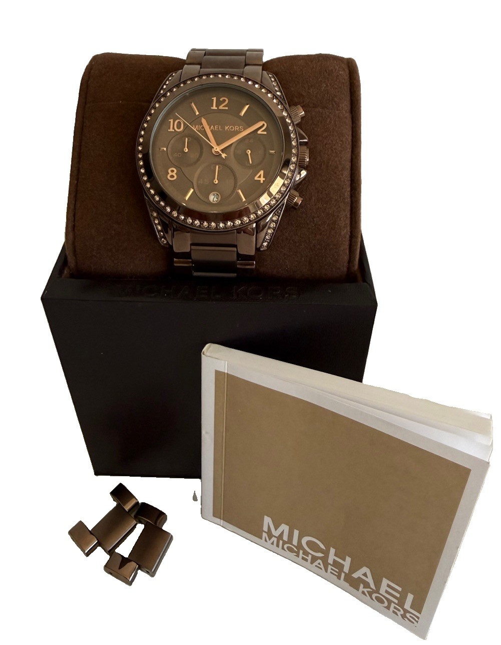 Michael Kors MK5493 Blair Chronograph Bronze Tone Stainless Steel Watch Women’s