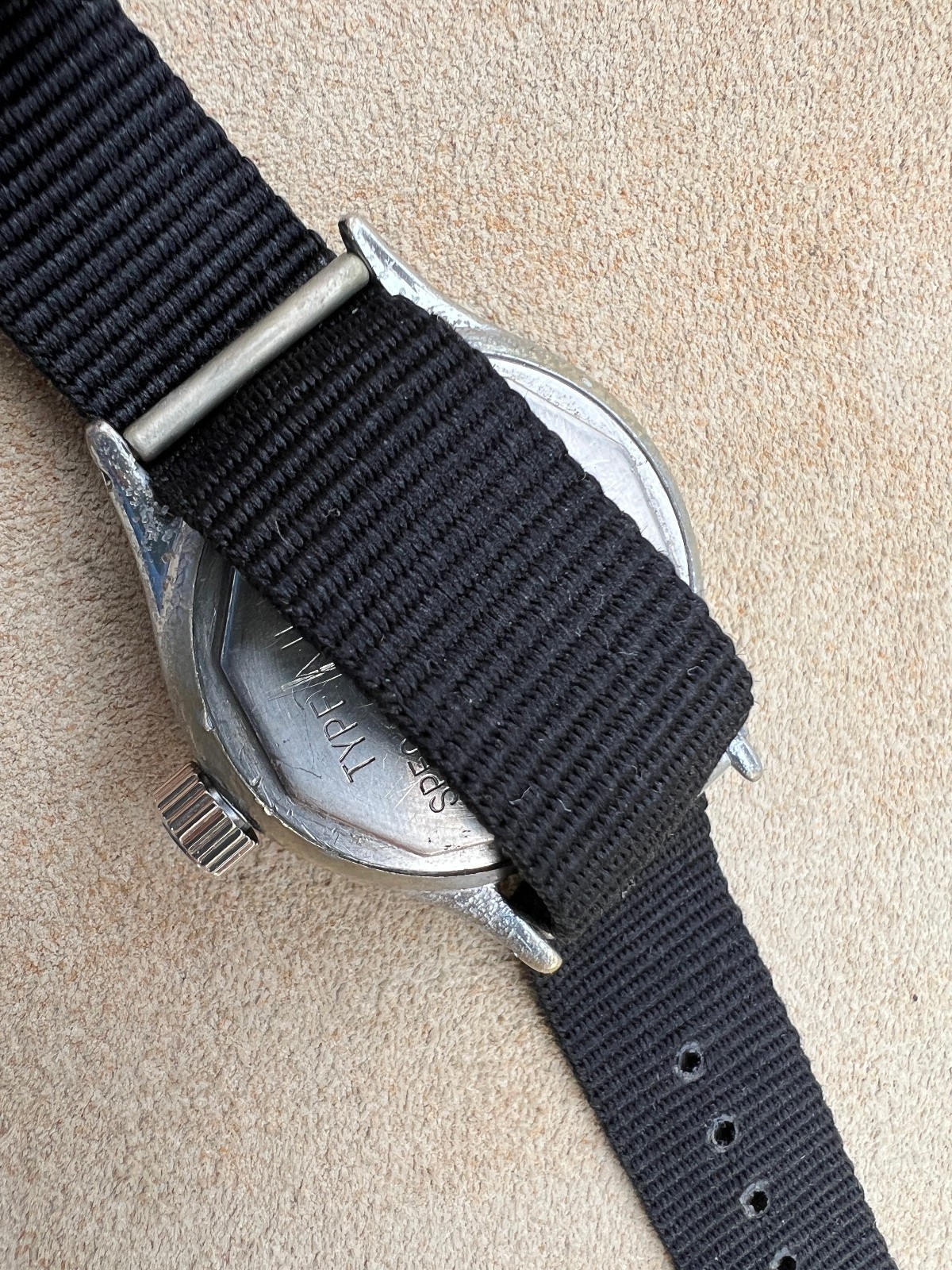 Vintage Bulova A-11 military watch WW2 10AKCH gilt black Hacks Serviced Works
