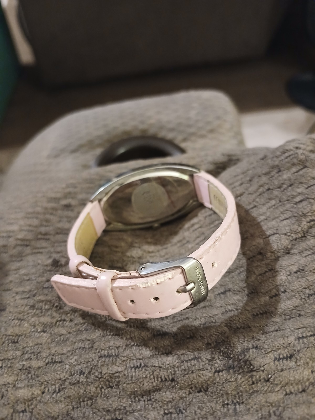 Terner Bijoux Terner Quartz Oval Watch Roman Numerals Pink Leather Strap