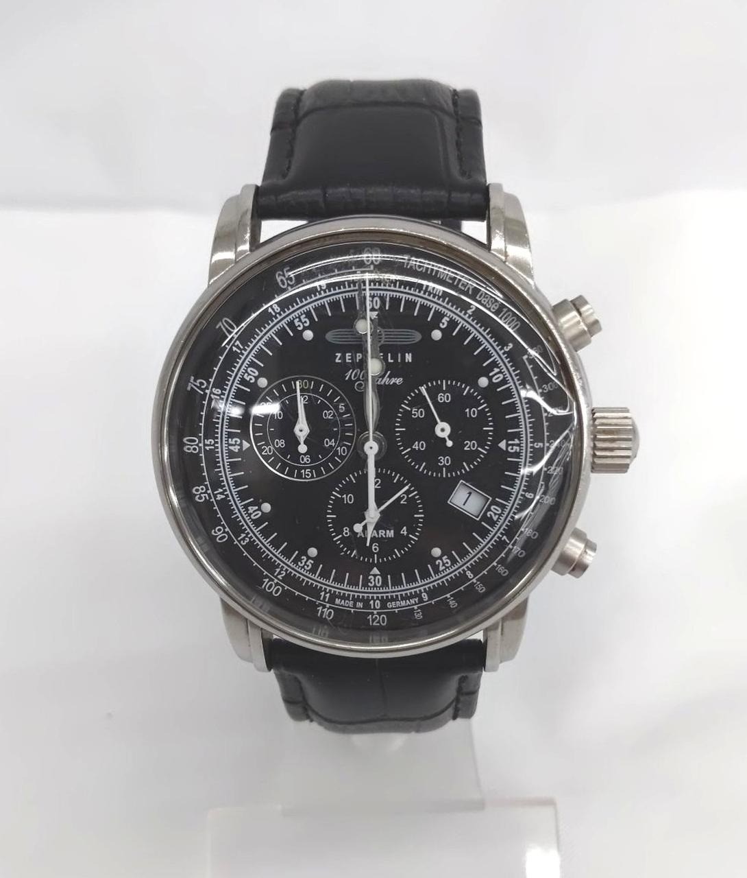 ZEPPELIN 100 YEARS 7680-2 Quartz men Black Dial Watch Japan – Rank B