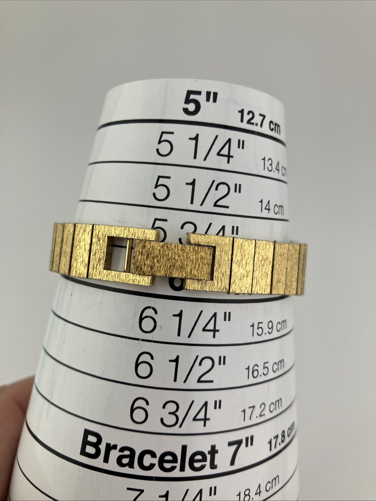 Vtg Jaques Edho Paris Ladies 15mm Watch Gold Tone Rectangle Dial 5.75″ – RUNS